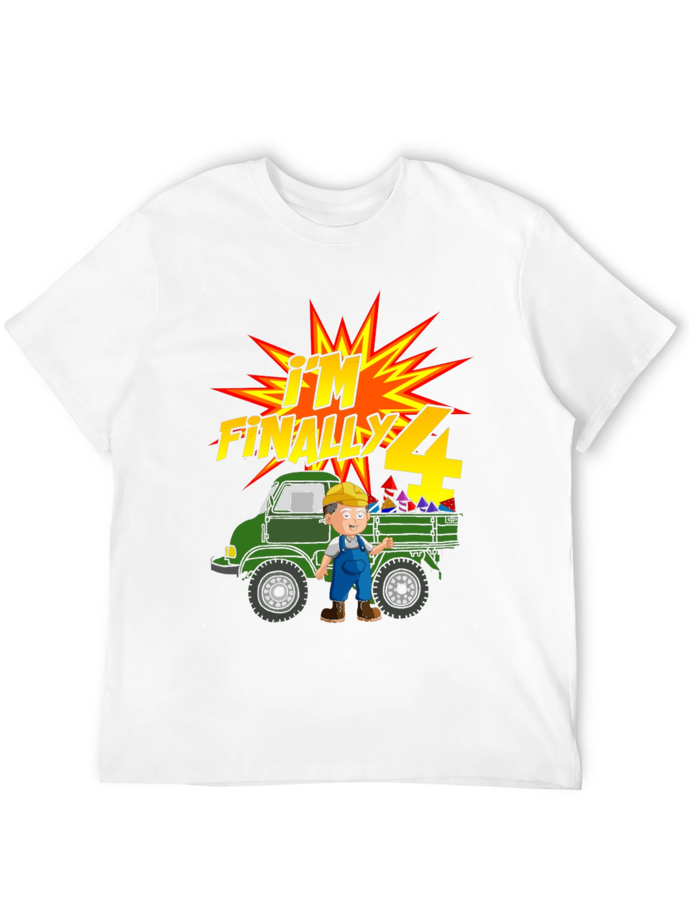 Im Finally 4! Birthday Truck T-Shirt