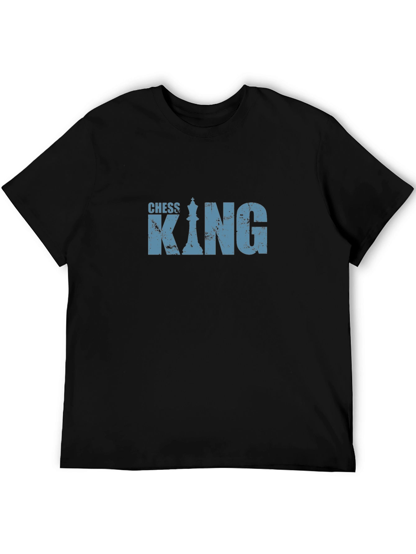 Chess King Graphic T-Shirt - Black Cotton Tee