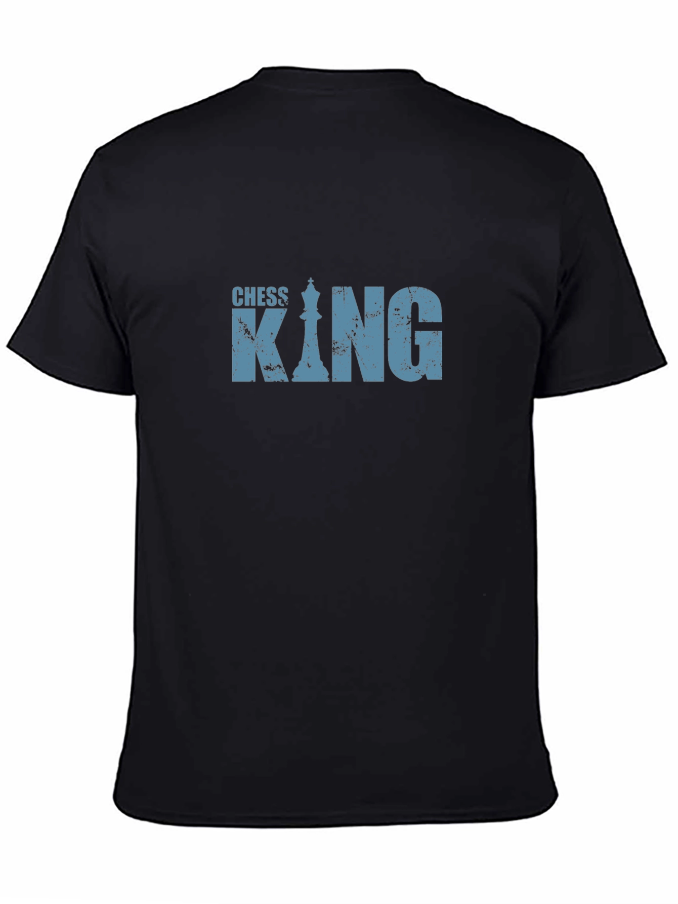 Chess King Graphic T-Shirt - Black Cotton Tee