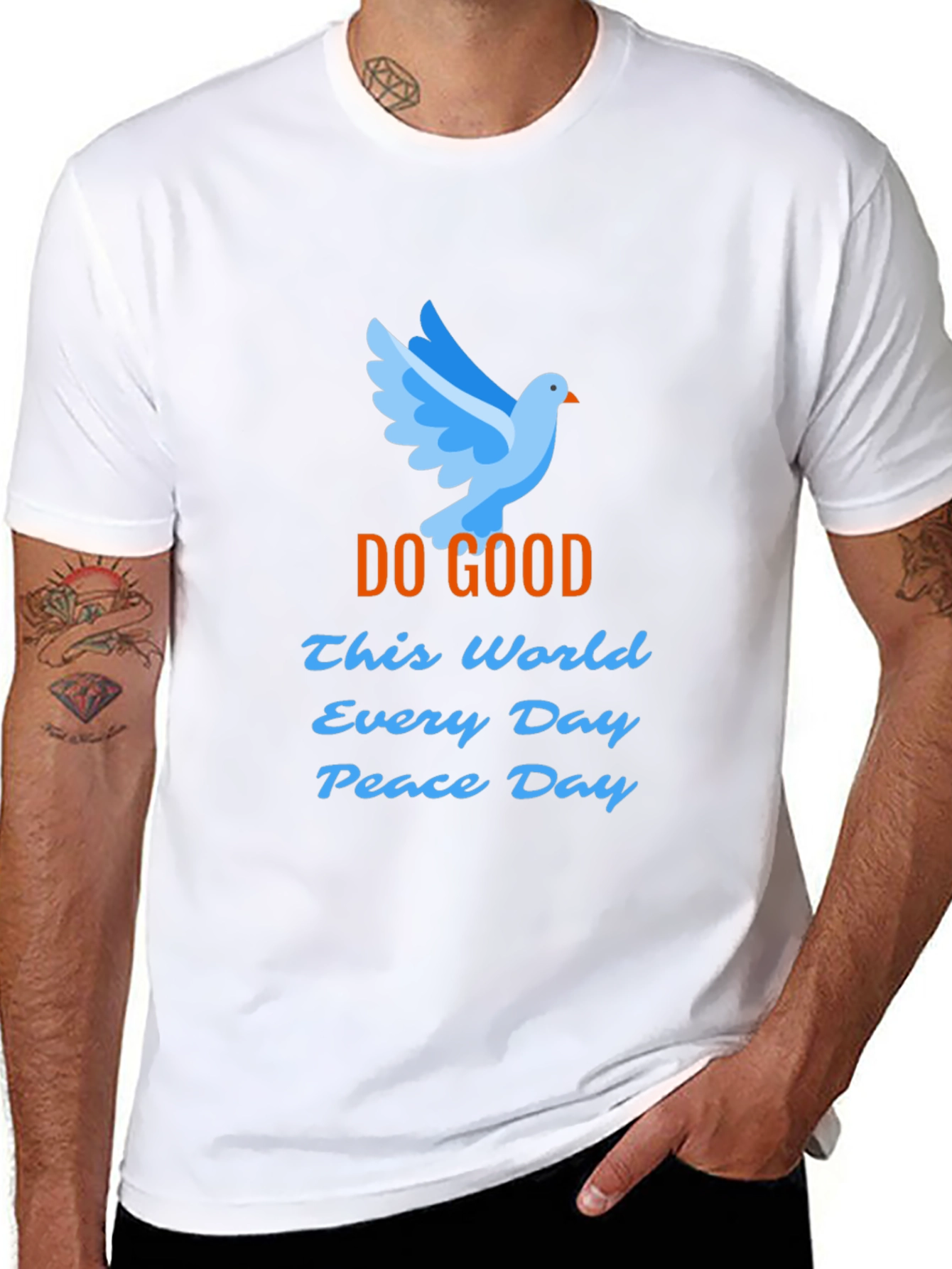 Peace Dove Graphic T-Shirt - Do Good Peace Day