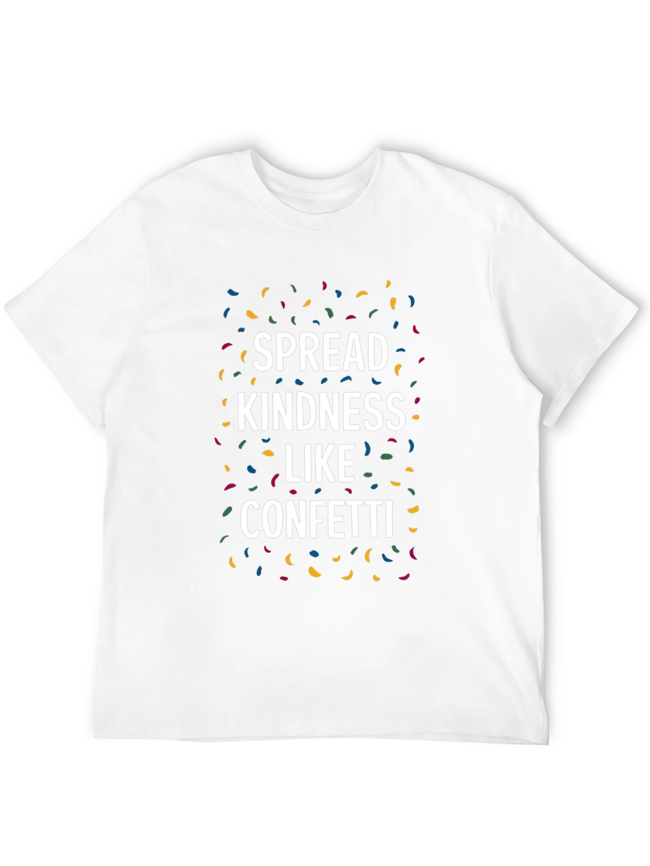 Spread Kindness Like Confetti Black T-Shirt