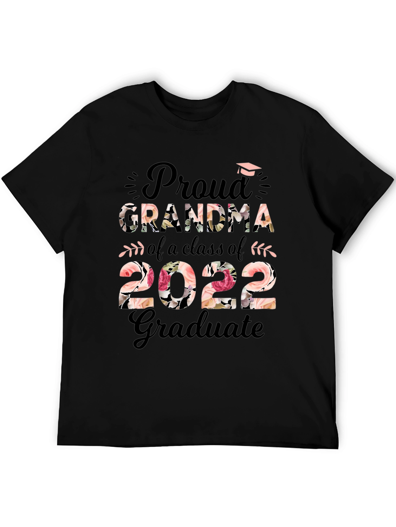 Proud Grandma Class of 2022 Floral T-Shirt