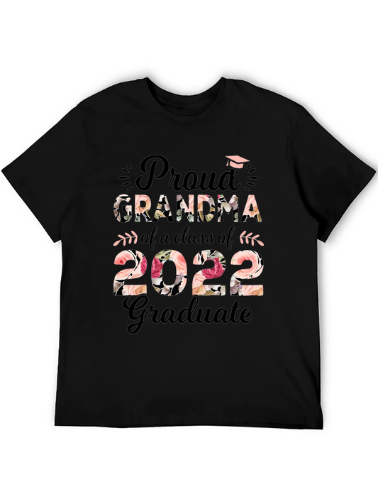 Proud Grandma Class of 2022 Floral T-Shirt