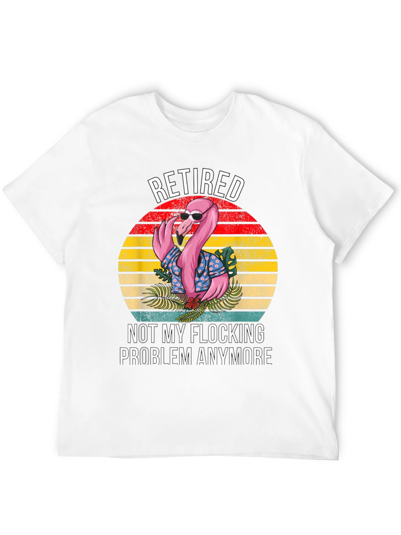 Retired Flamingo Graphic T-Shirt