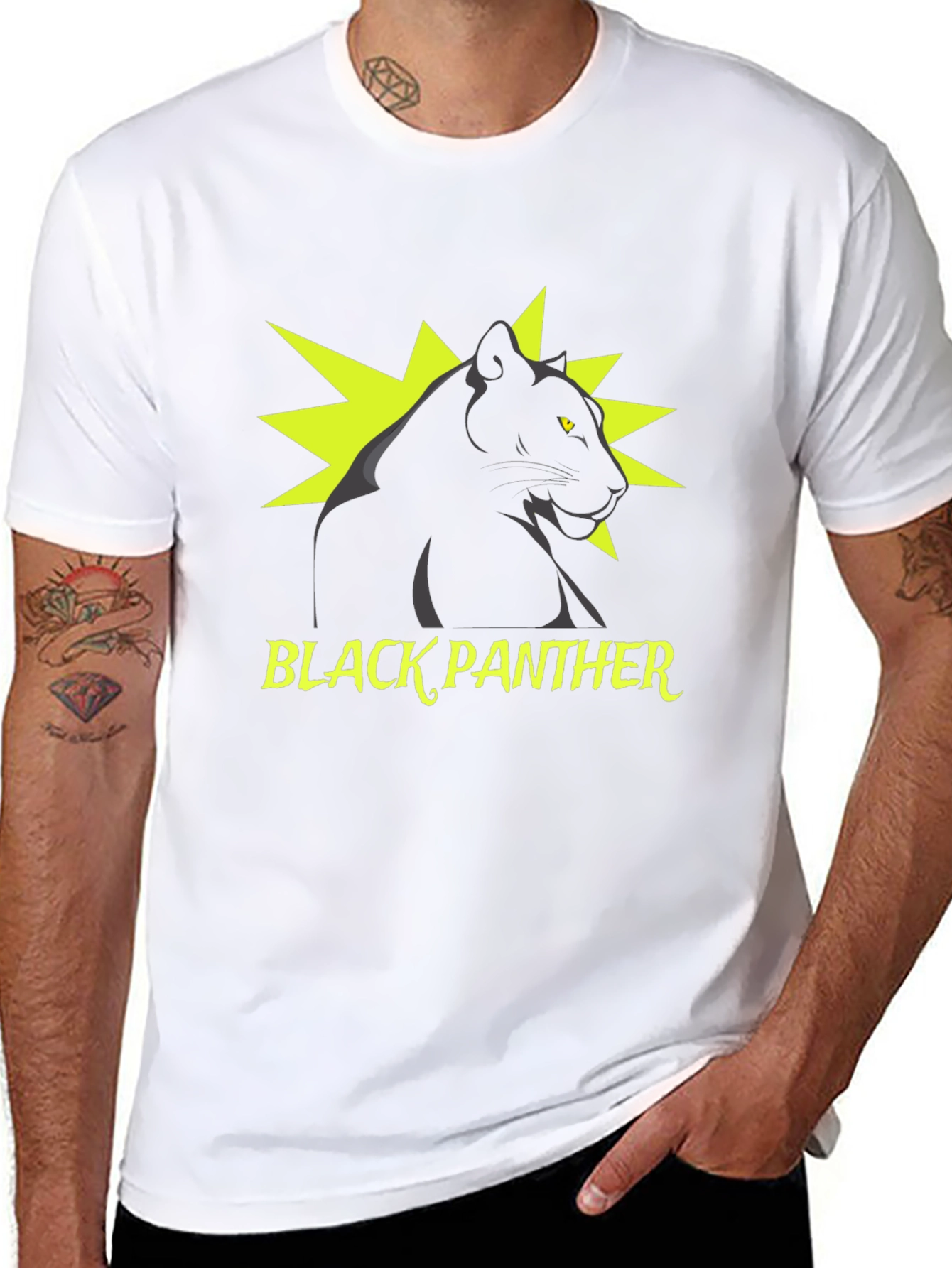 Black Panther Graphic Tee - Stylish Mens T-Shirt