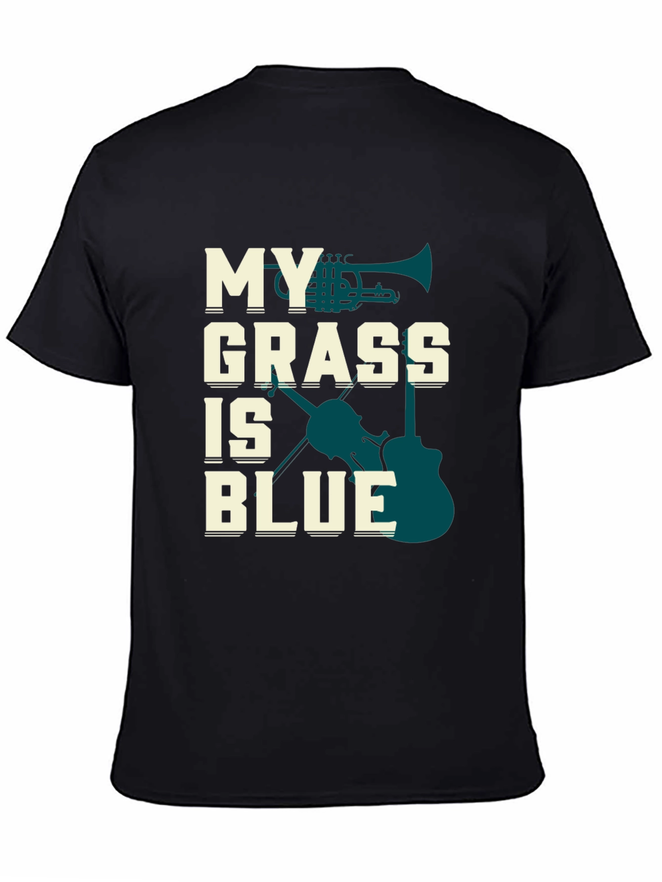 My Grass is Blue Music T-Shirt - Bluegrass Tee