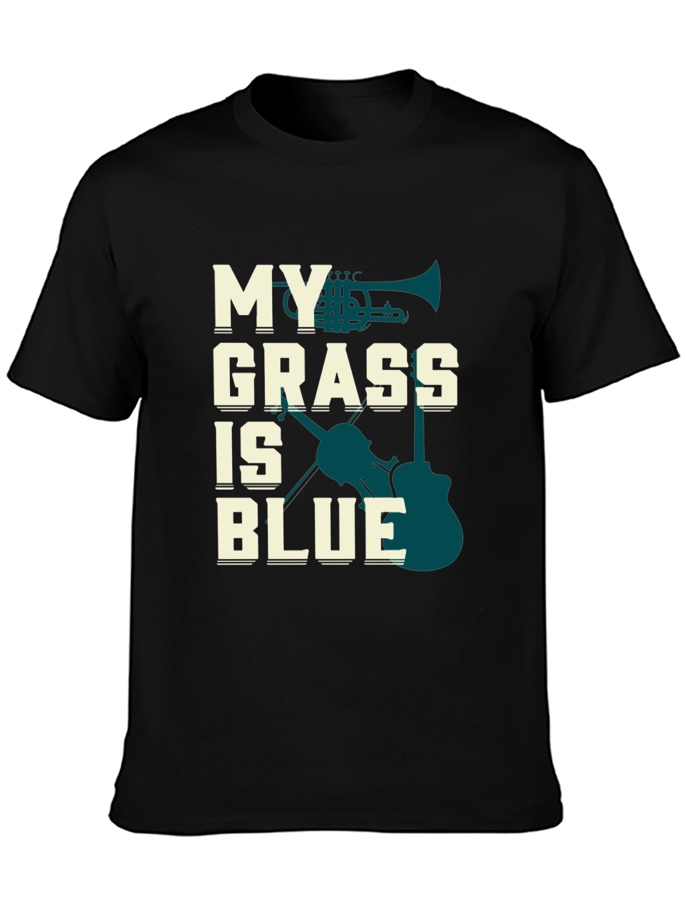 My Grass is Blue Music T-Shirt - Bluegrass Tee