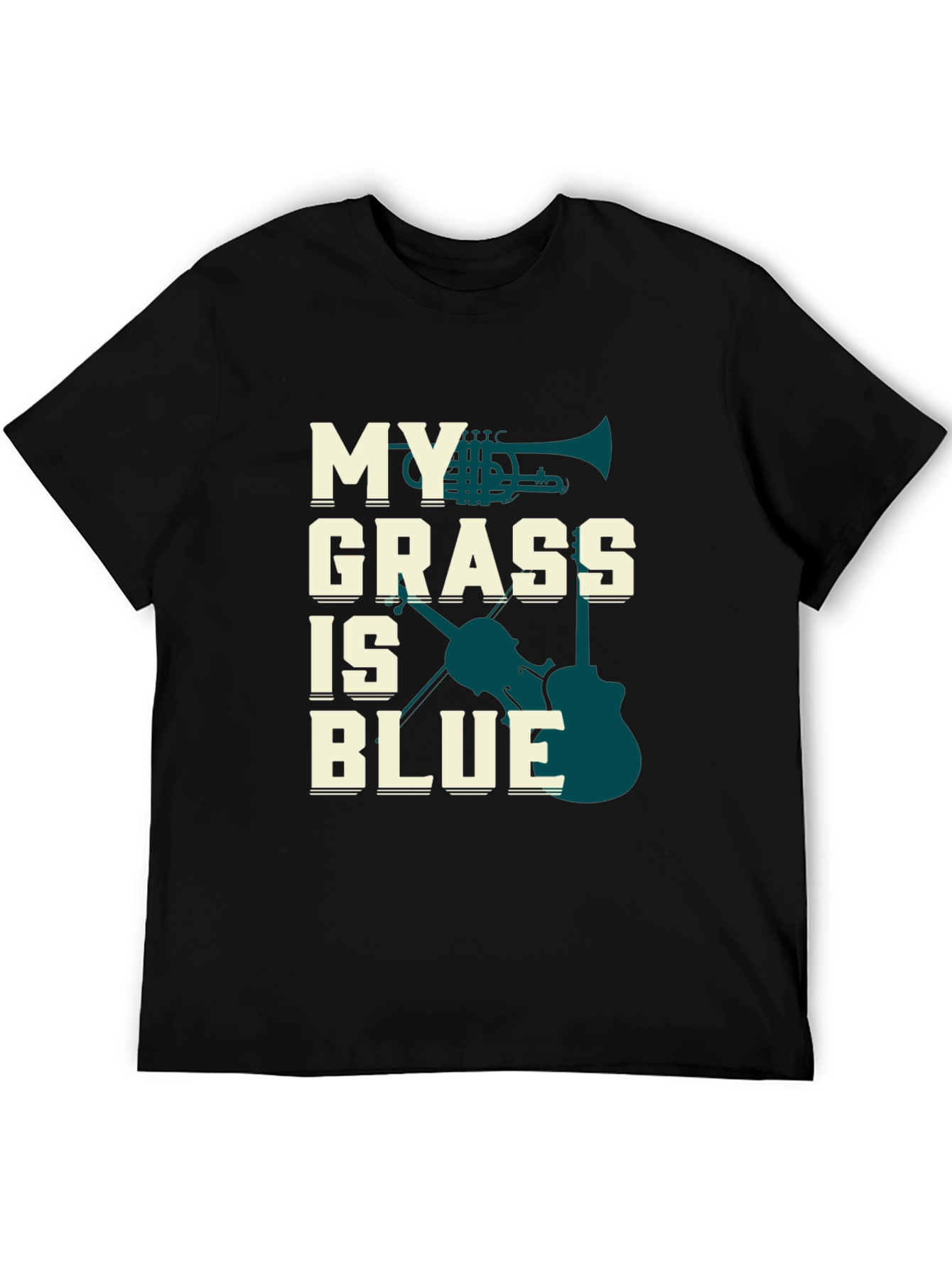 My Grass is Blue Music T-Shirt - Bluegrass Tee
