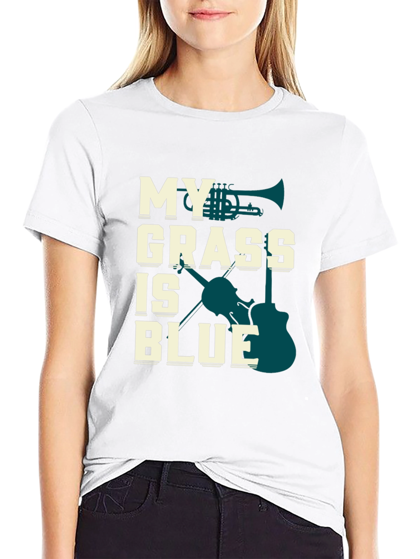 My Grass is Blue Music T-Shirt - Bluegrass Tee