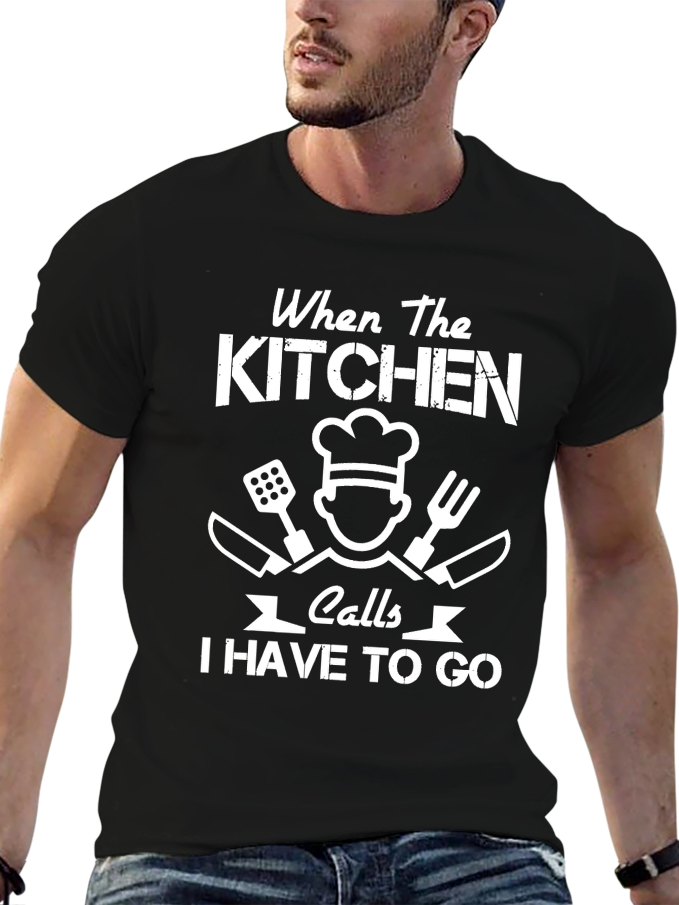 Kitchen Calls T-Shirt Chef Cook Humor Tee