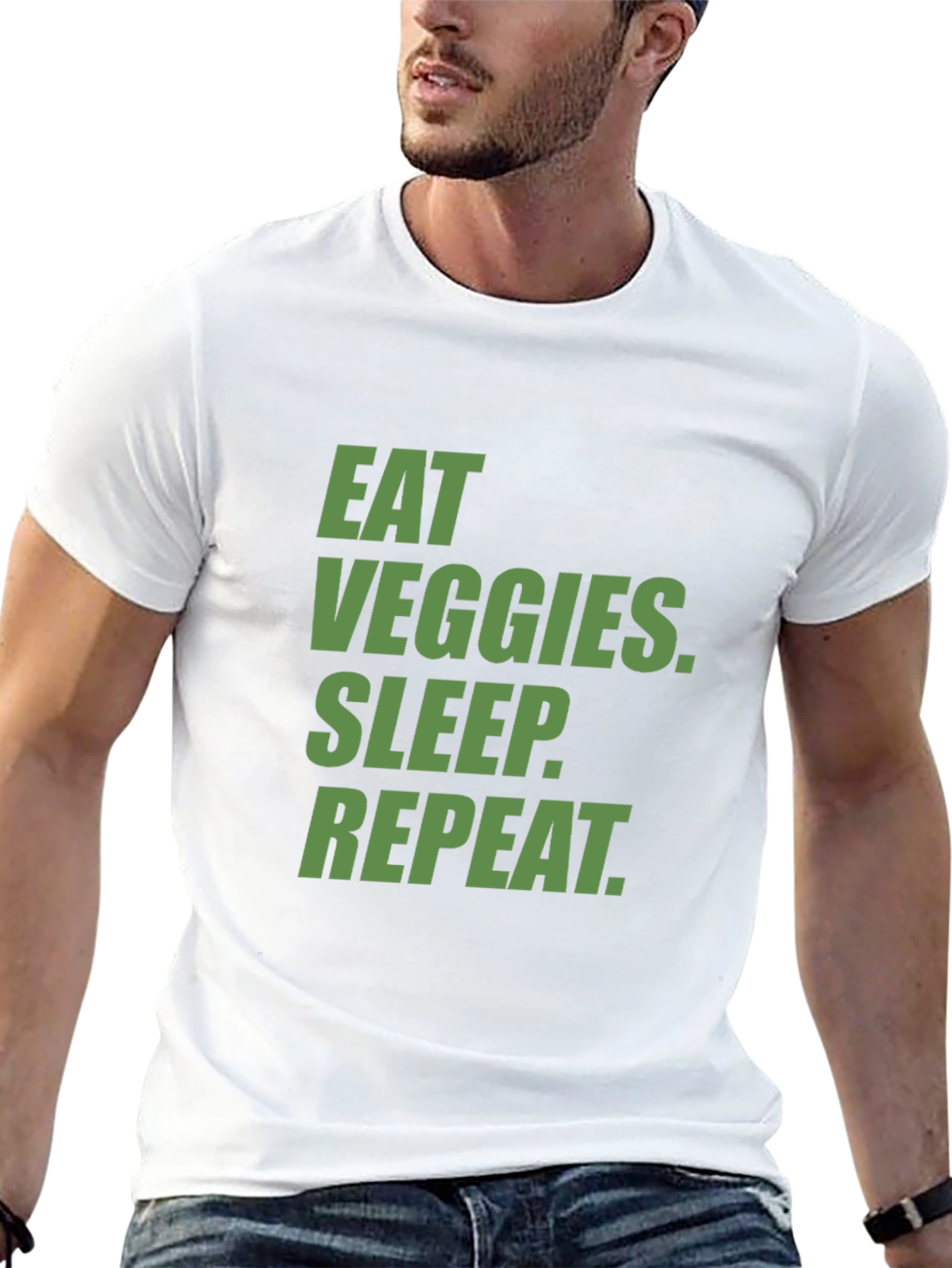 Eat Veggies Sleep Repeat T-Shirt