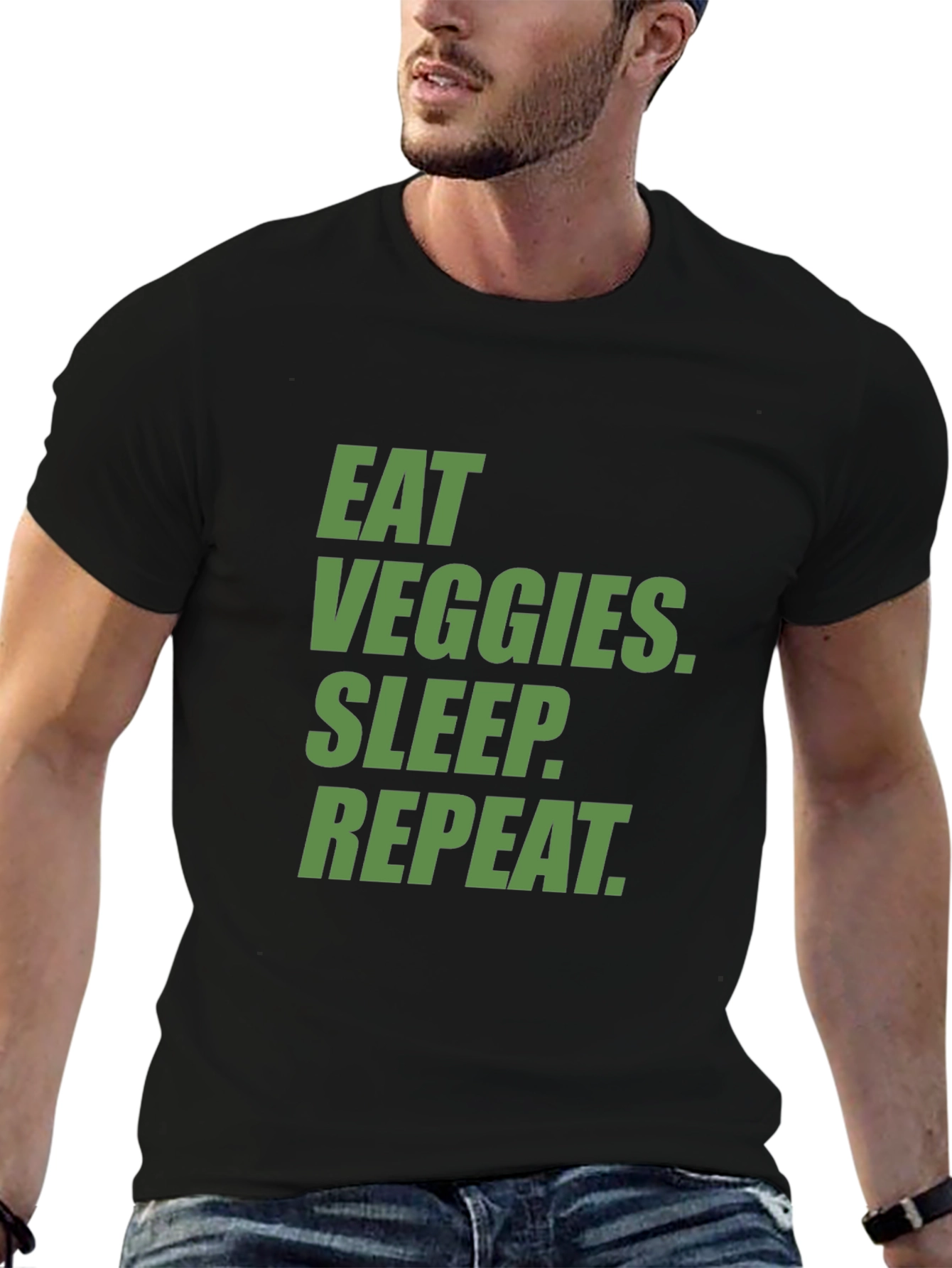 Eat Veggies Sleep Repeat T-Shirt