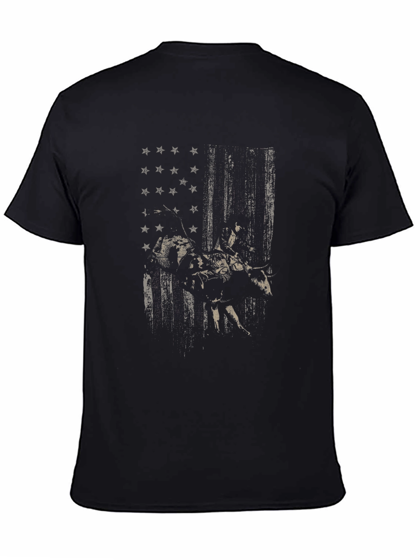 American Flag Bull Rider Graphic Tee