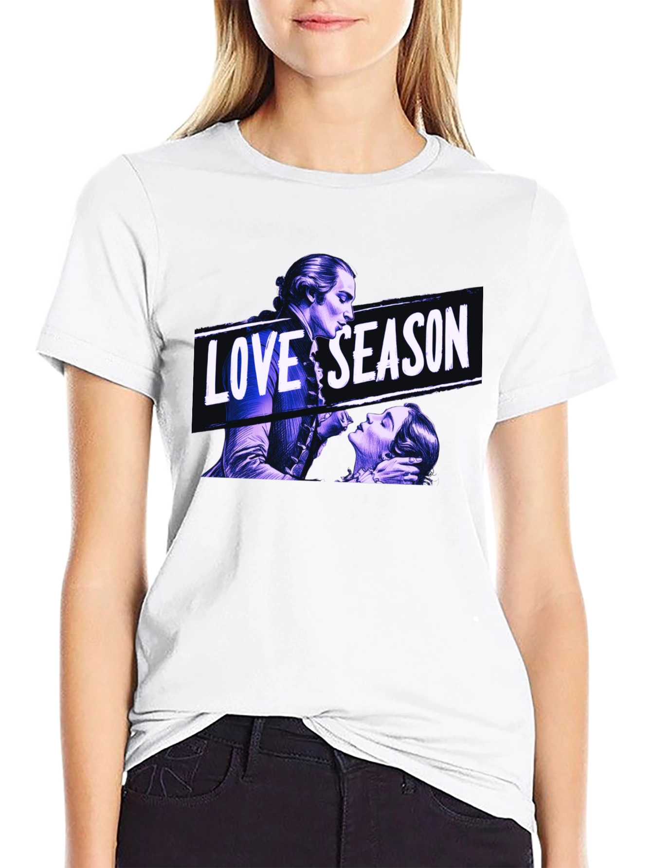 Love Season Graphic Black T-Shirt