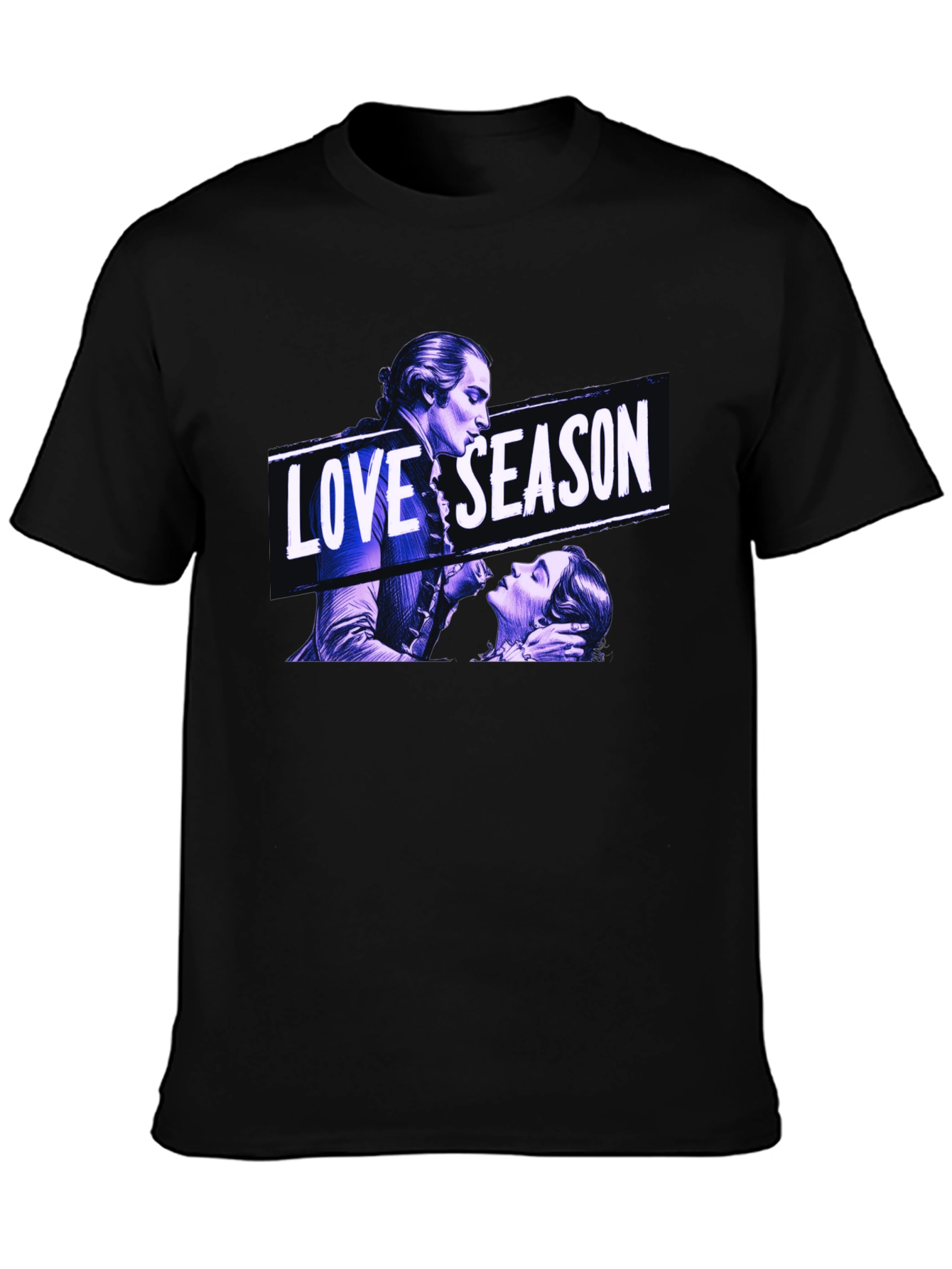 Love Season Graphic Black T-Shirt