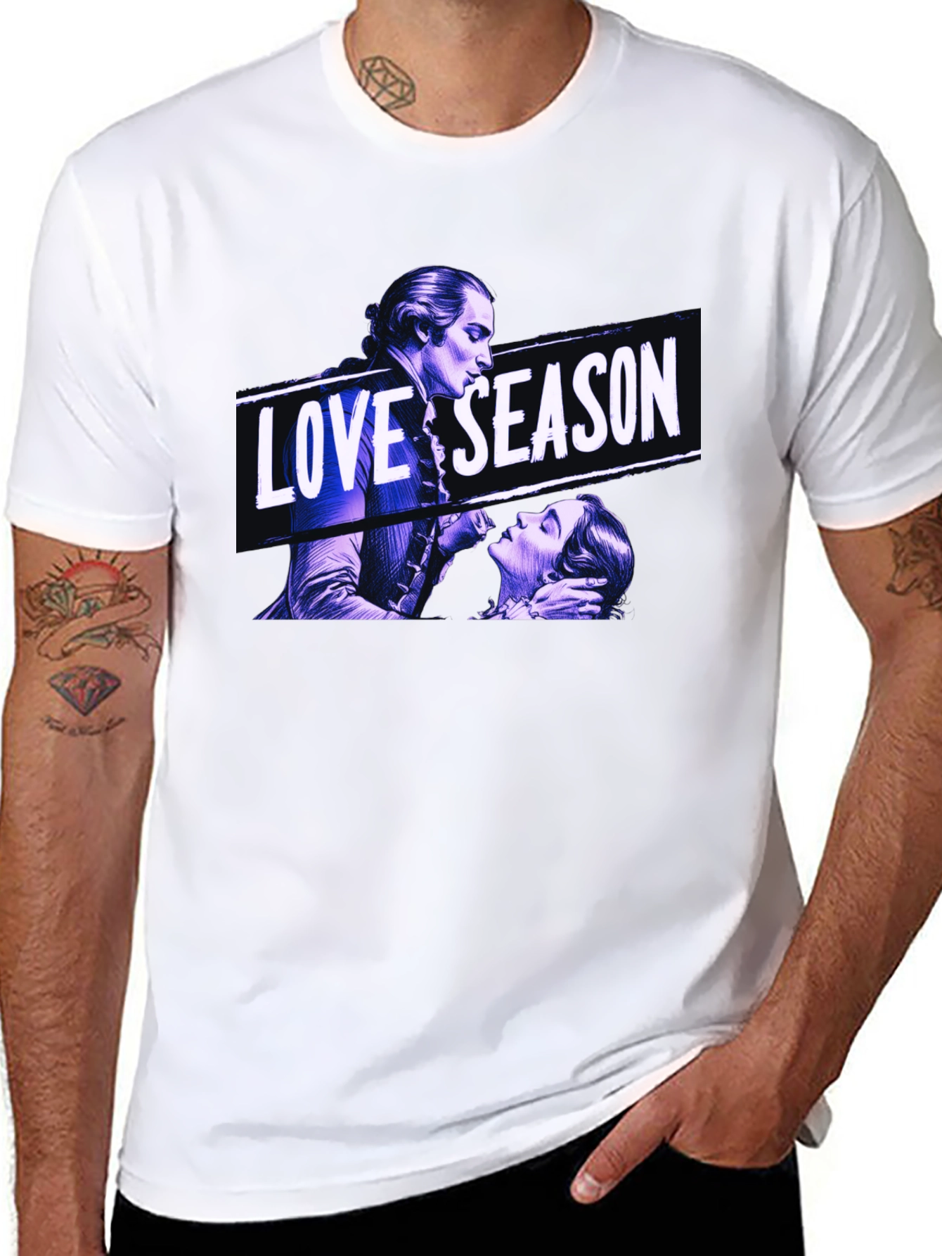 Love Season Graphic Black T-Shirt