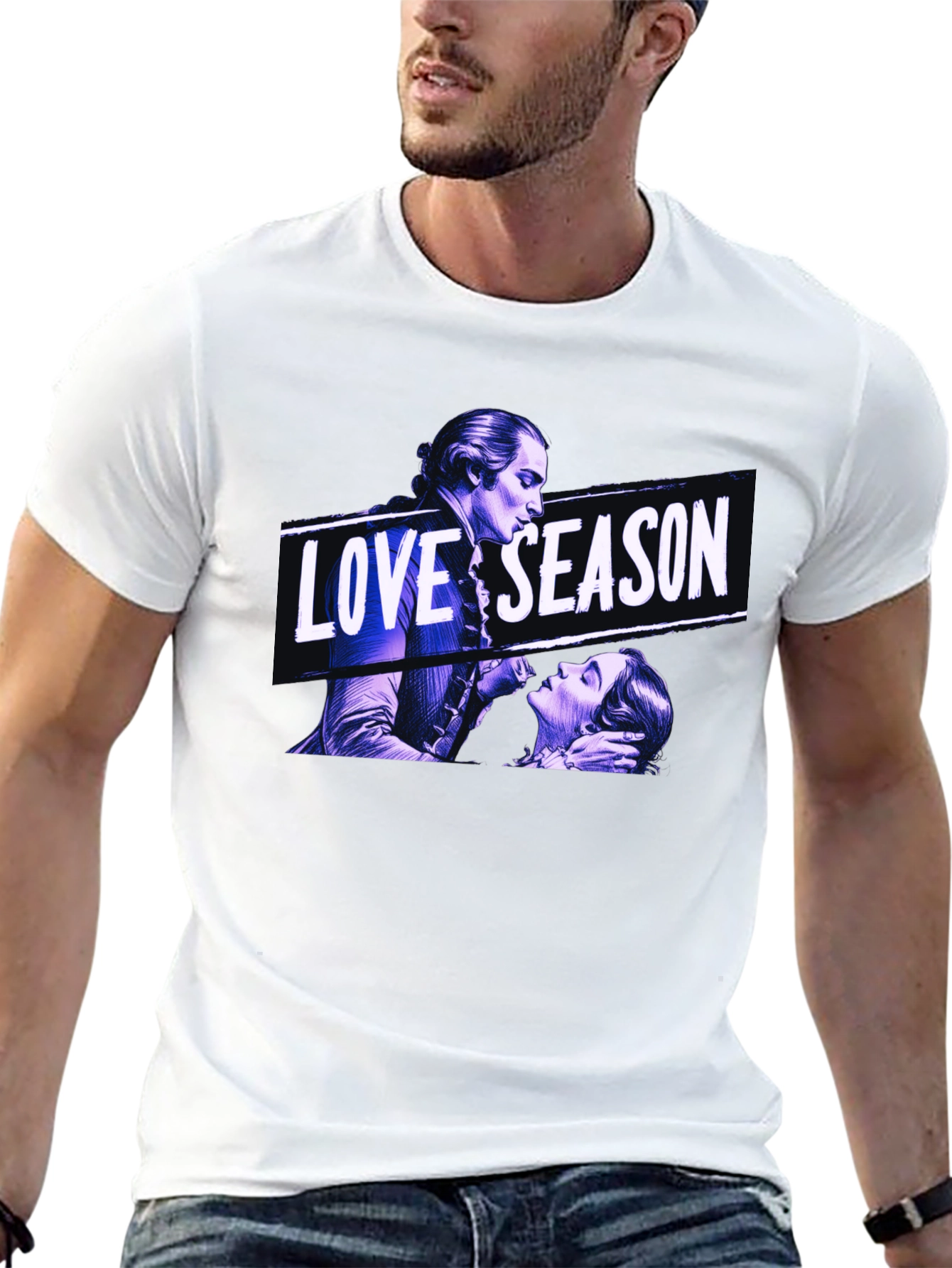 Love Season Graphic Black T-Shirt