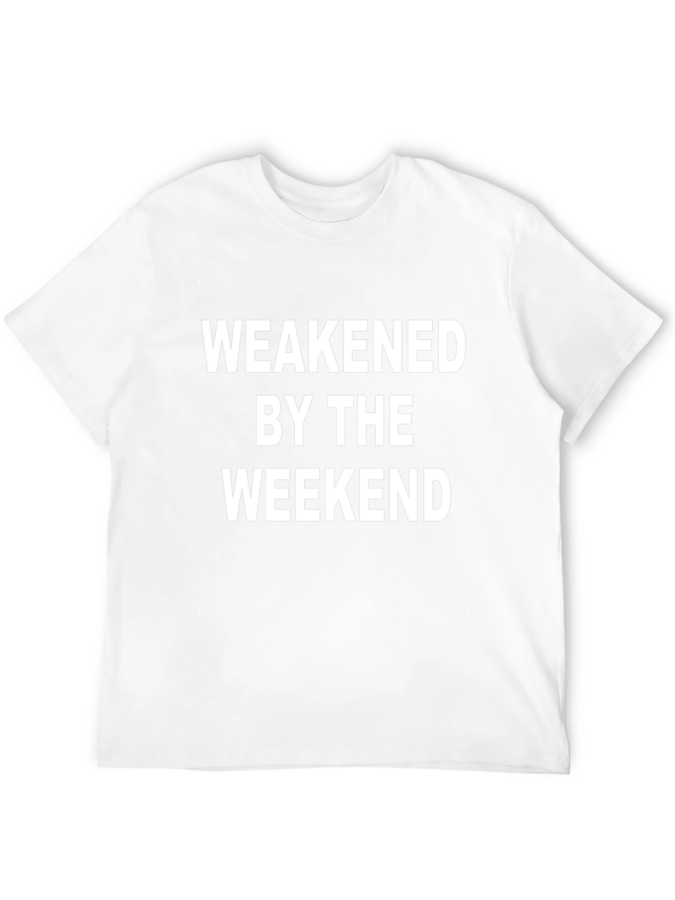 Weakened by the Weekend Graphic Tee - Black