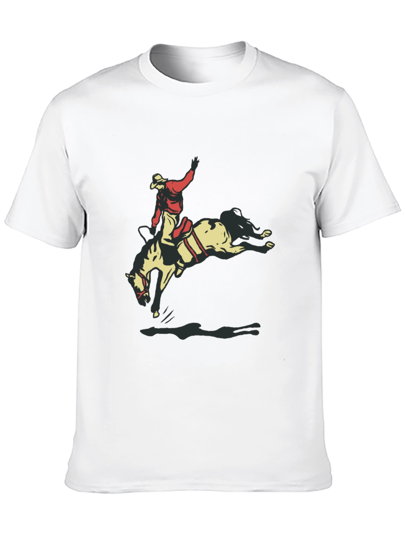 Rodeo Rider Graphic Tee - Black Casual T-Shirt