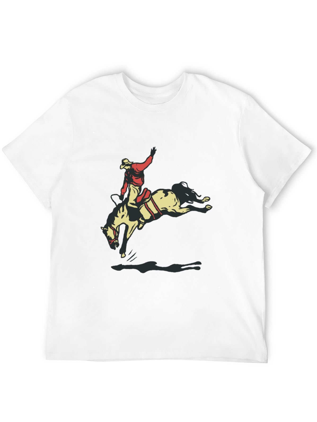 Rodeo Rider Graphic Tee - Black Casual T-Shirt