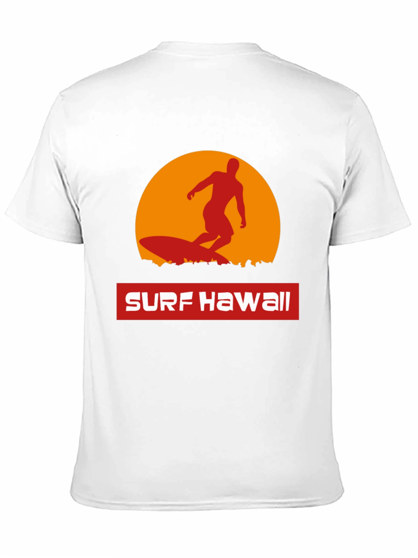 Surf Hawaii T-Shirt - Retro Sunset Surfer Tee