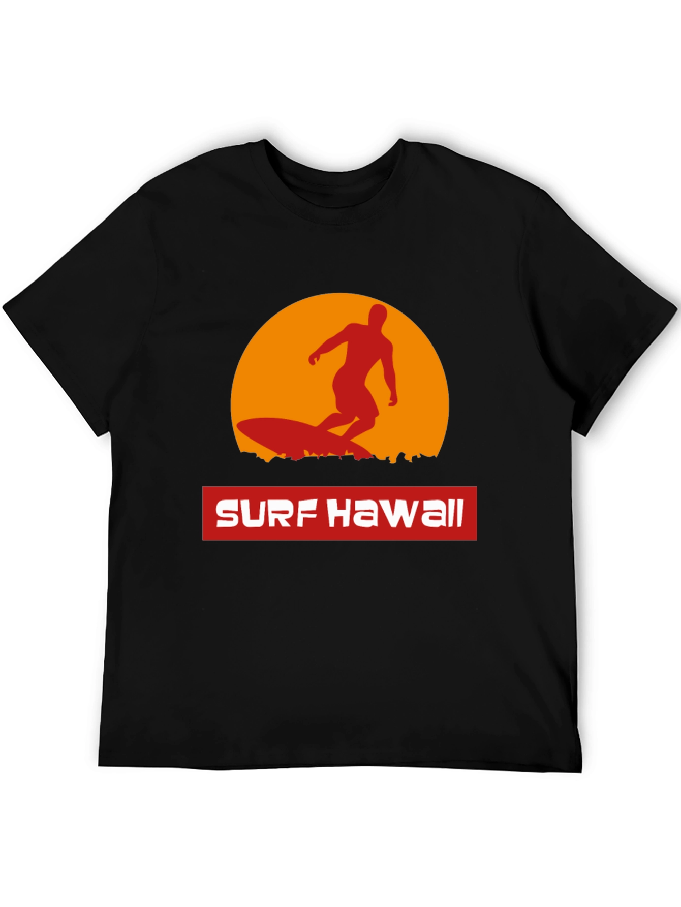 Surf Hawaii T-Shirt - Retro Sunset Surfer Tee