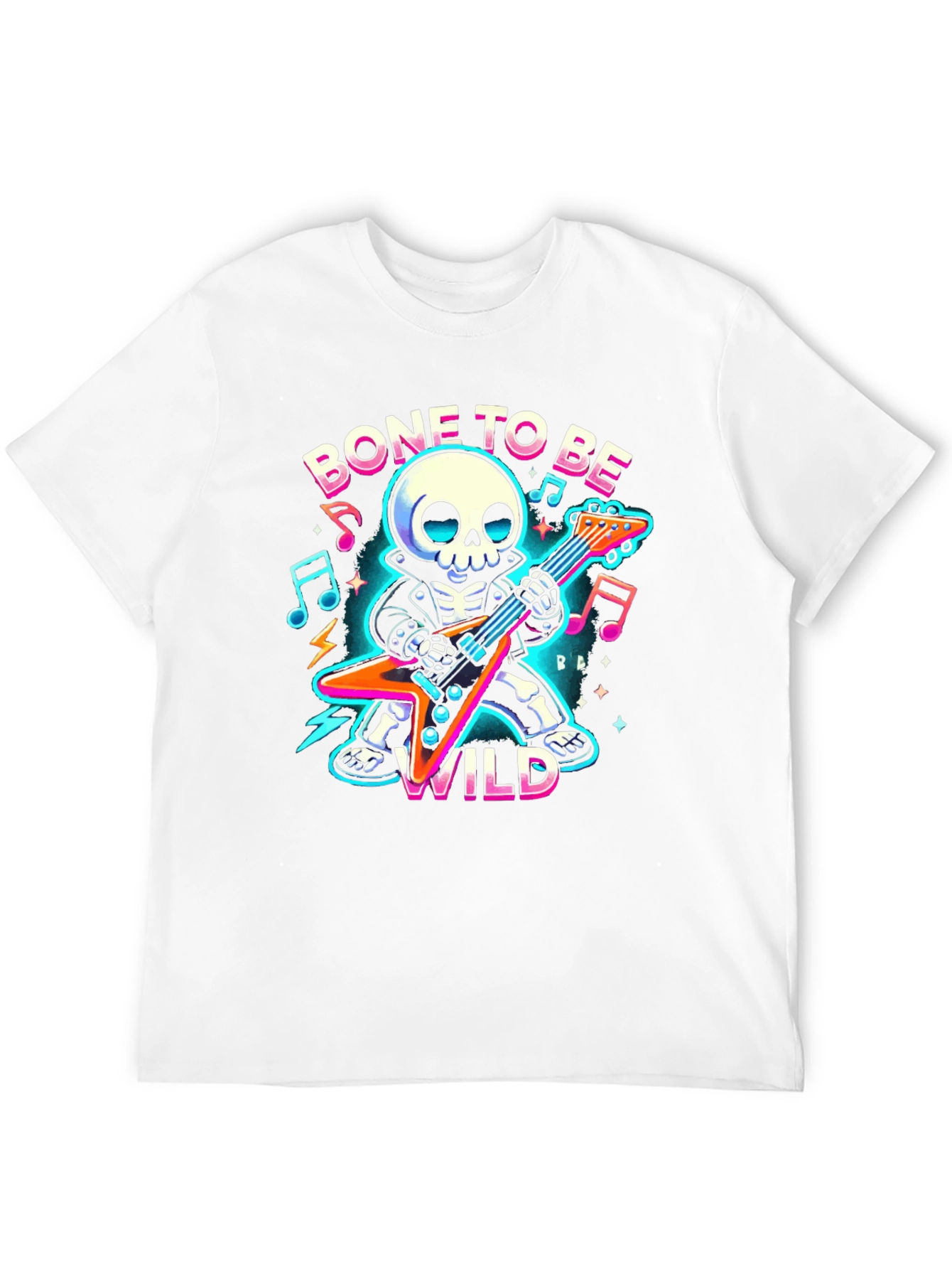 Bone to Be Wild Skeleton Guitarist T-Shirt