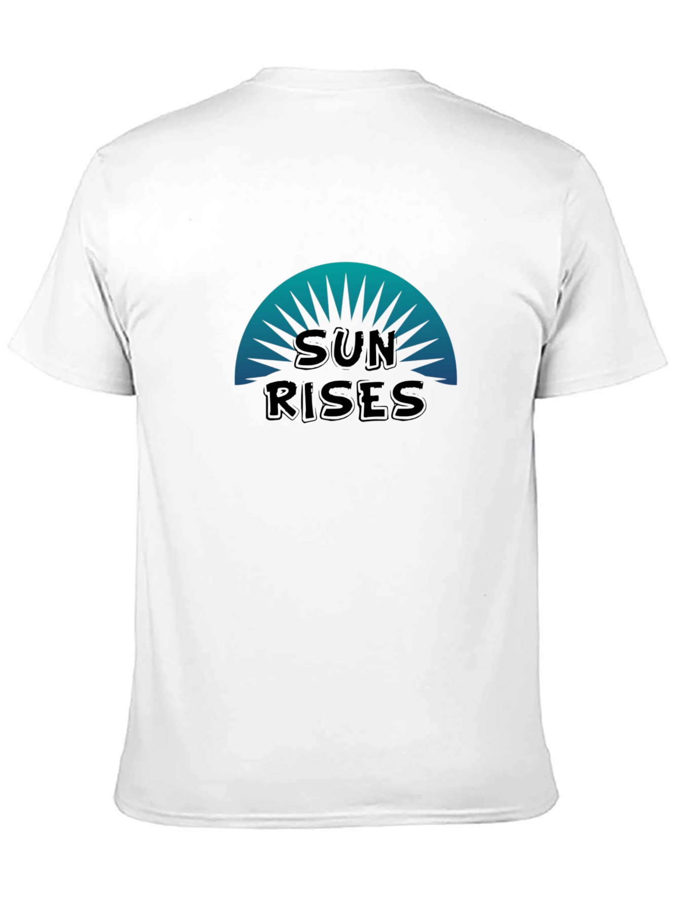 Sun Rises Graphic Tee - Black Cotton T-Shirt