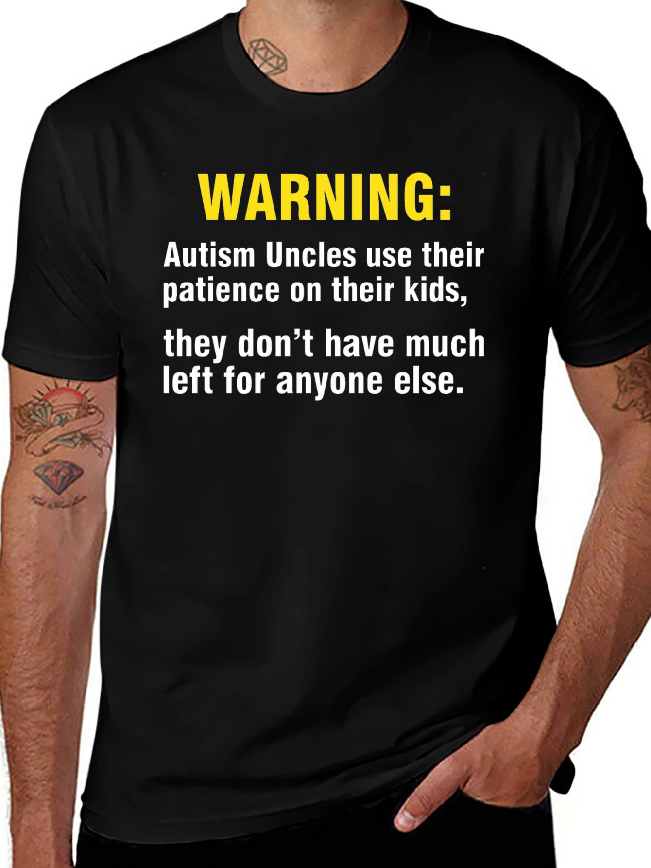 Autism Uncle Warning T-Shirt