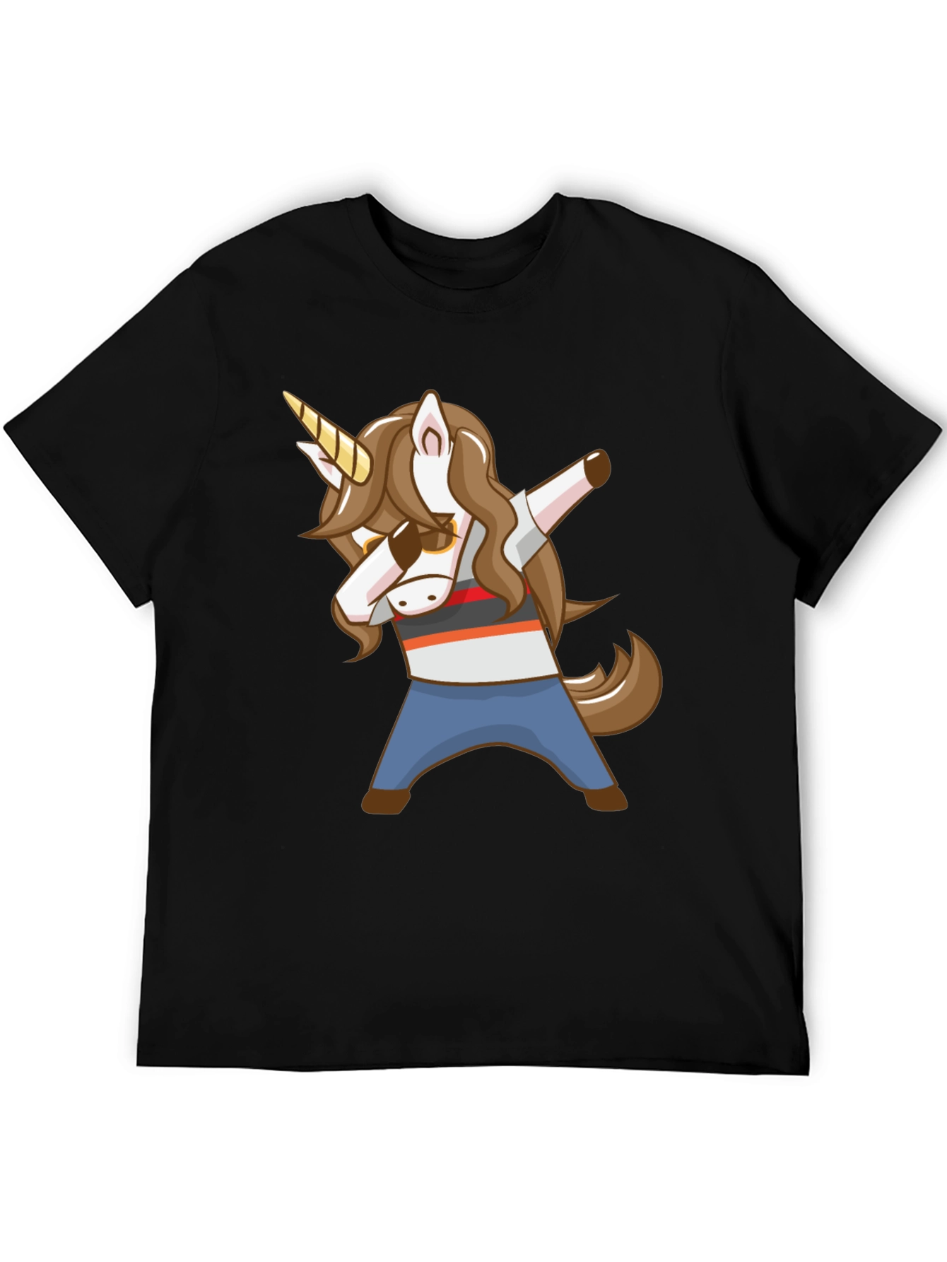 Dabbing Unicorn Graphic T-Shirt