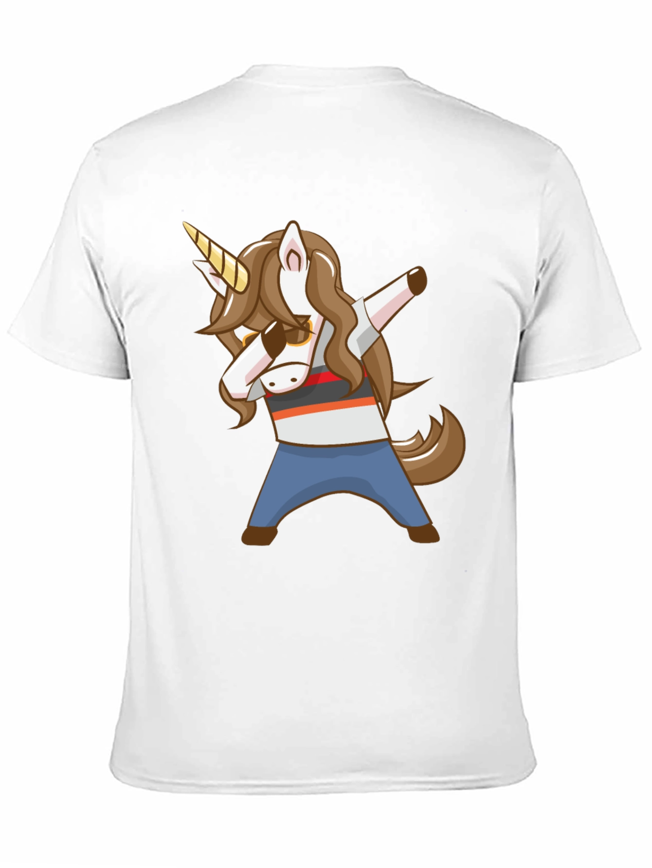 Dabbing Unicorn Graphic T-Shirt