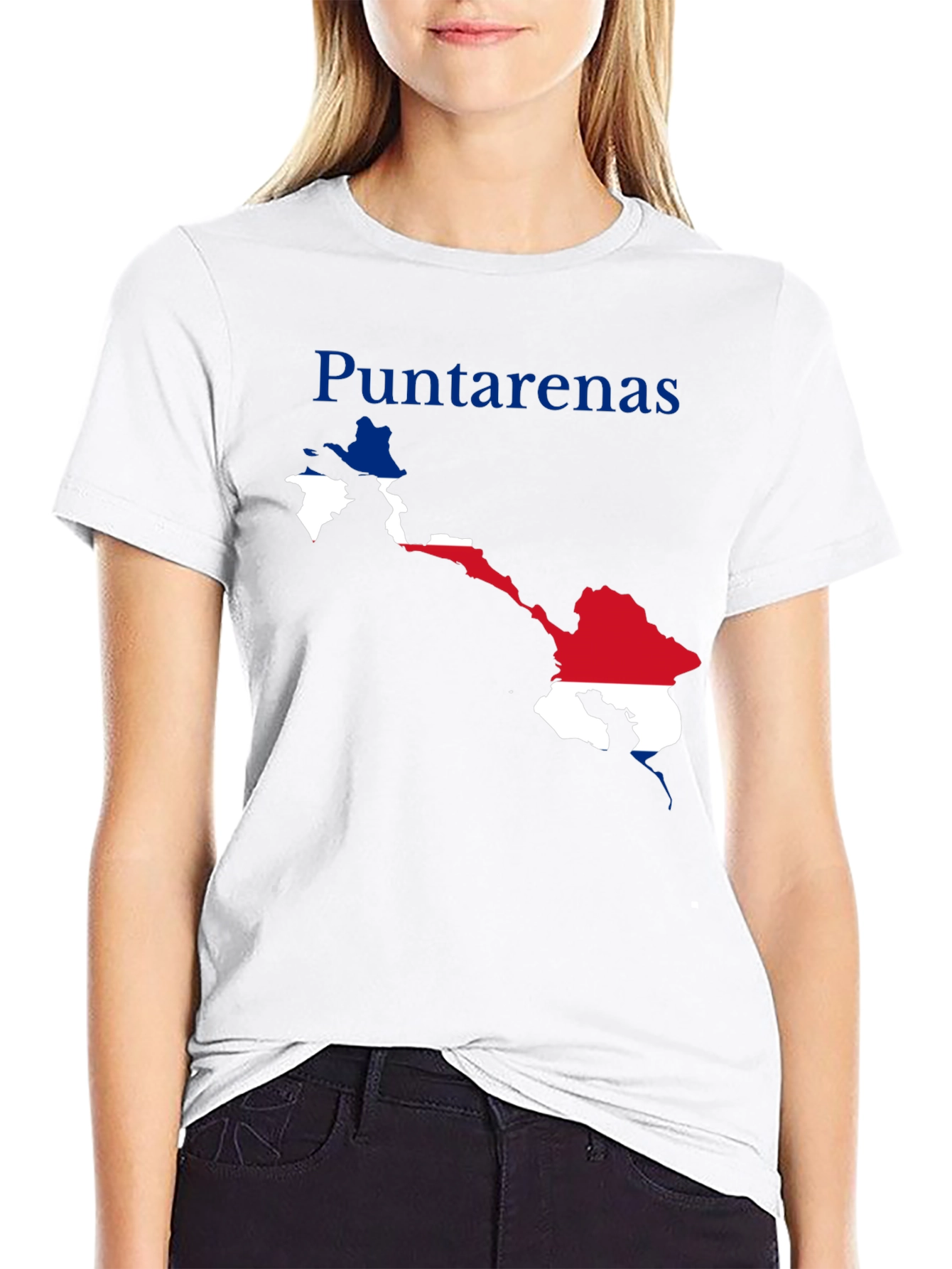 Puntarenas Costa Rica Map Graphic T-Shirt
