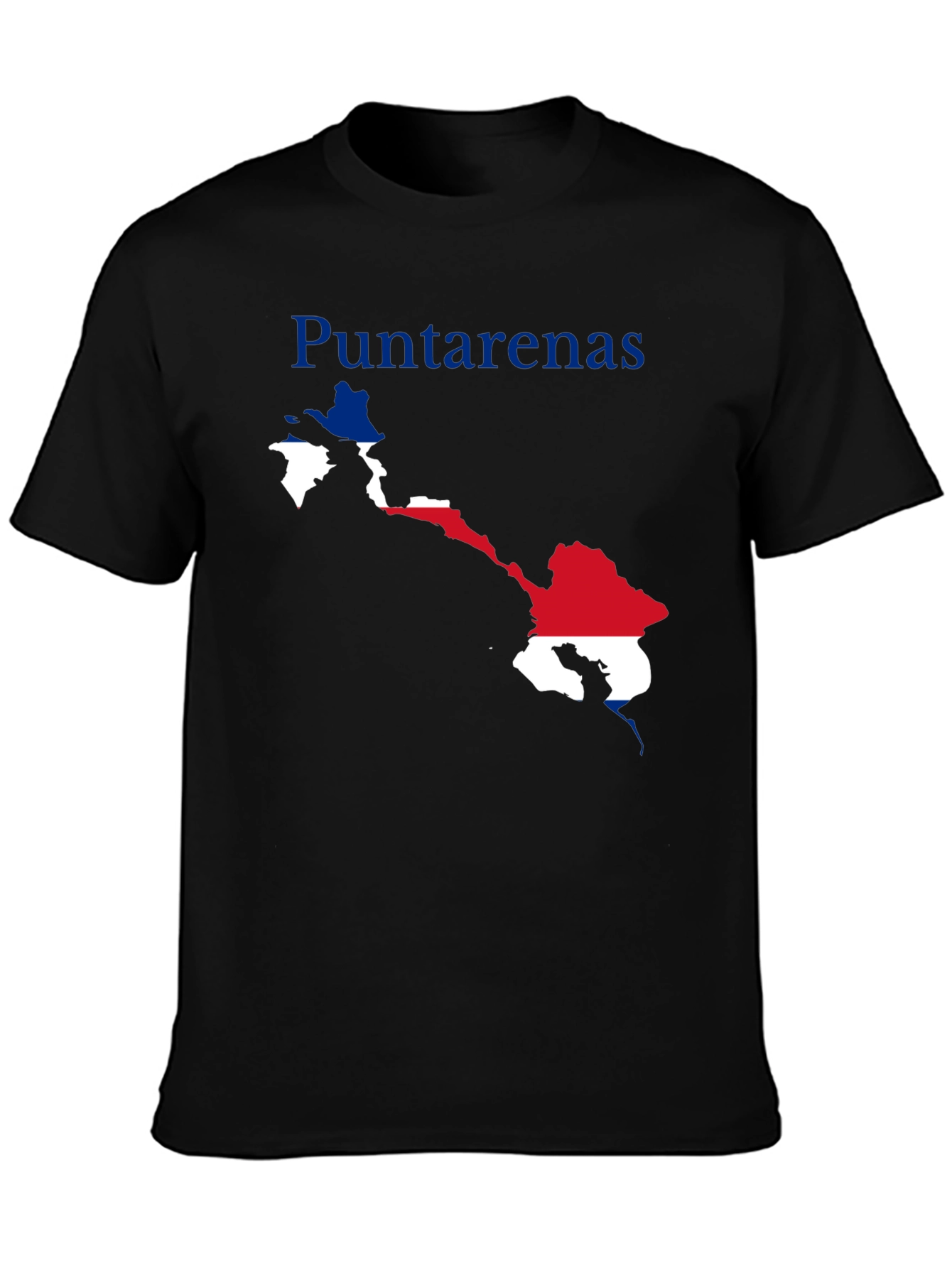 Puntarenas Costa Rica Map Graphic T-Shirt