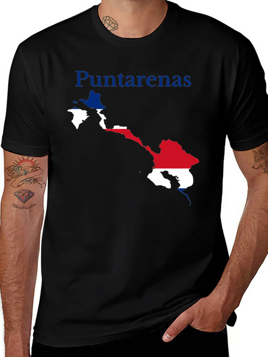 Puntarenas Costa Rica Map Graphic T-Shirt