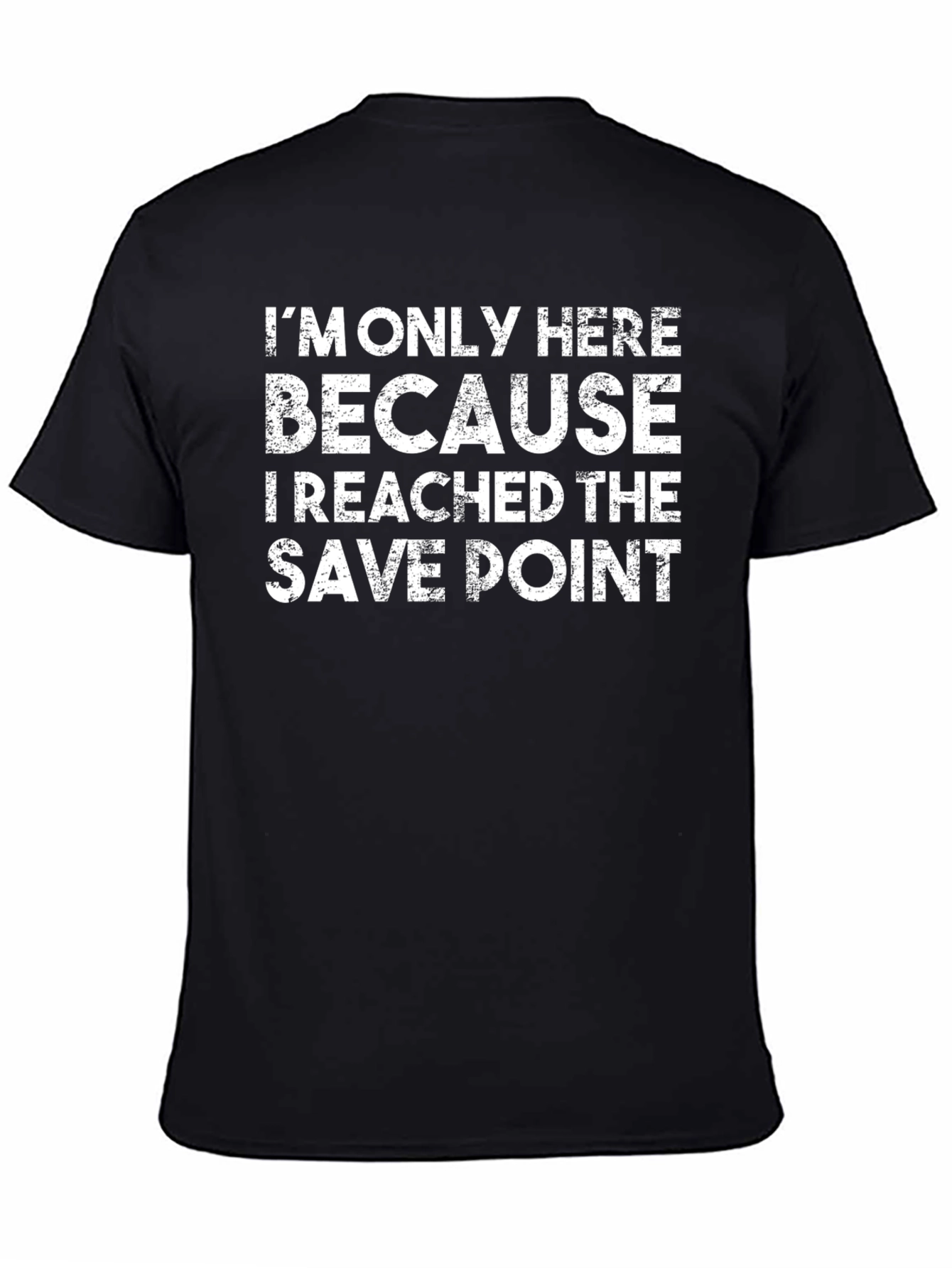 Save Point Gamer T-Shirt - Black Graphic Tee