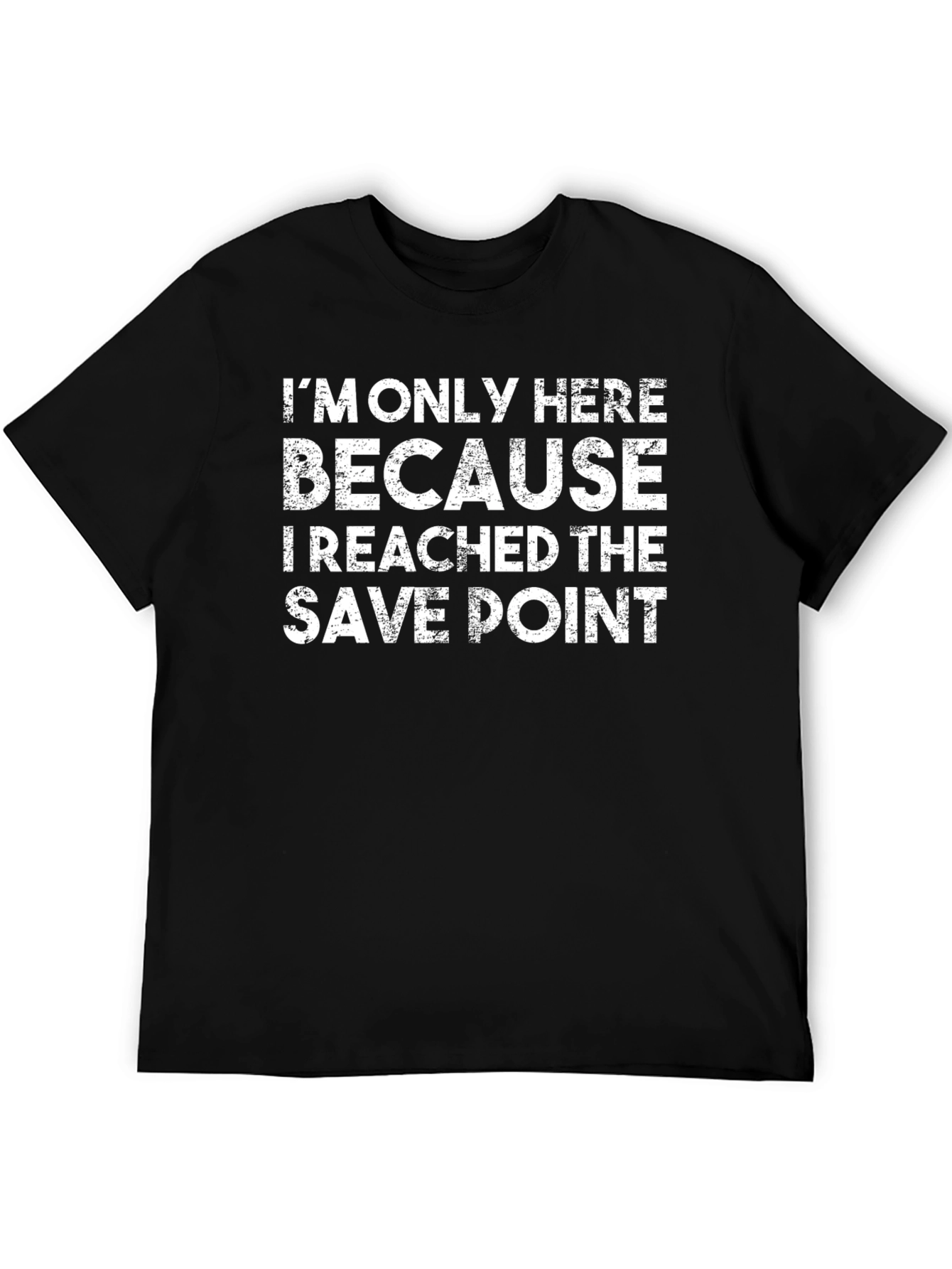 Save Point Gamer T-Shirt - Black Graphic Tee