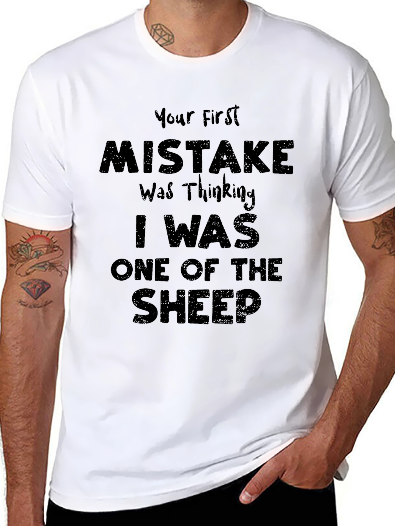 Your First Mistake Funny Graphic T-Shirt