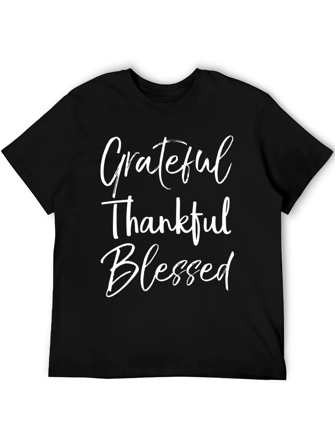 Grateful Thankful Blessed Graphic T-Shirt