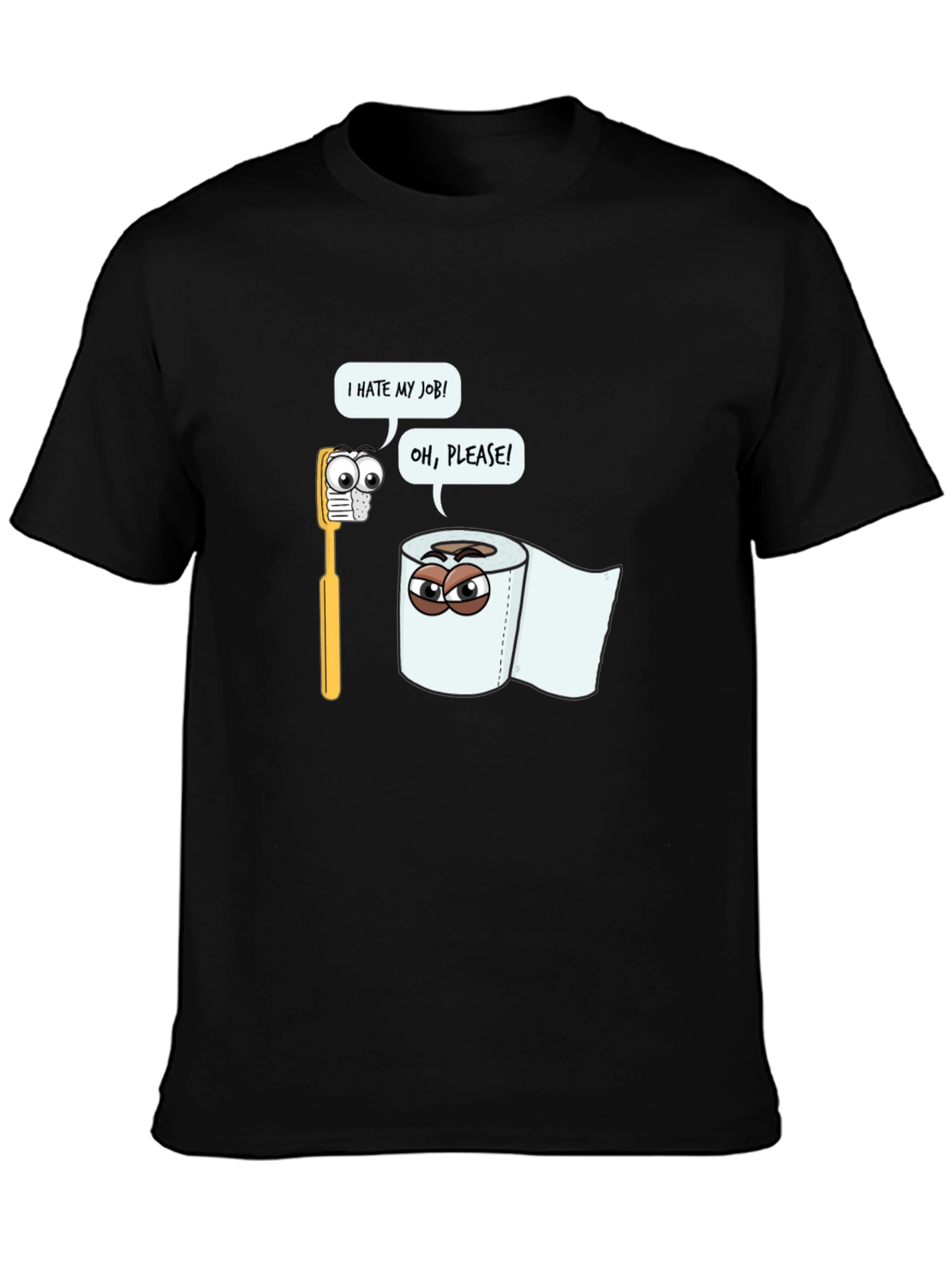 Funny Toilet Paper vs Toothbrush T-Shirt