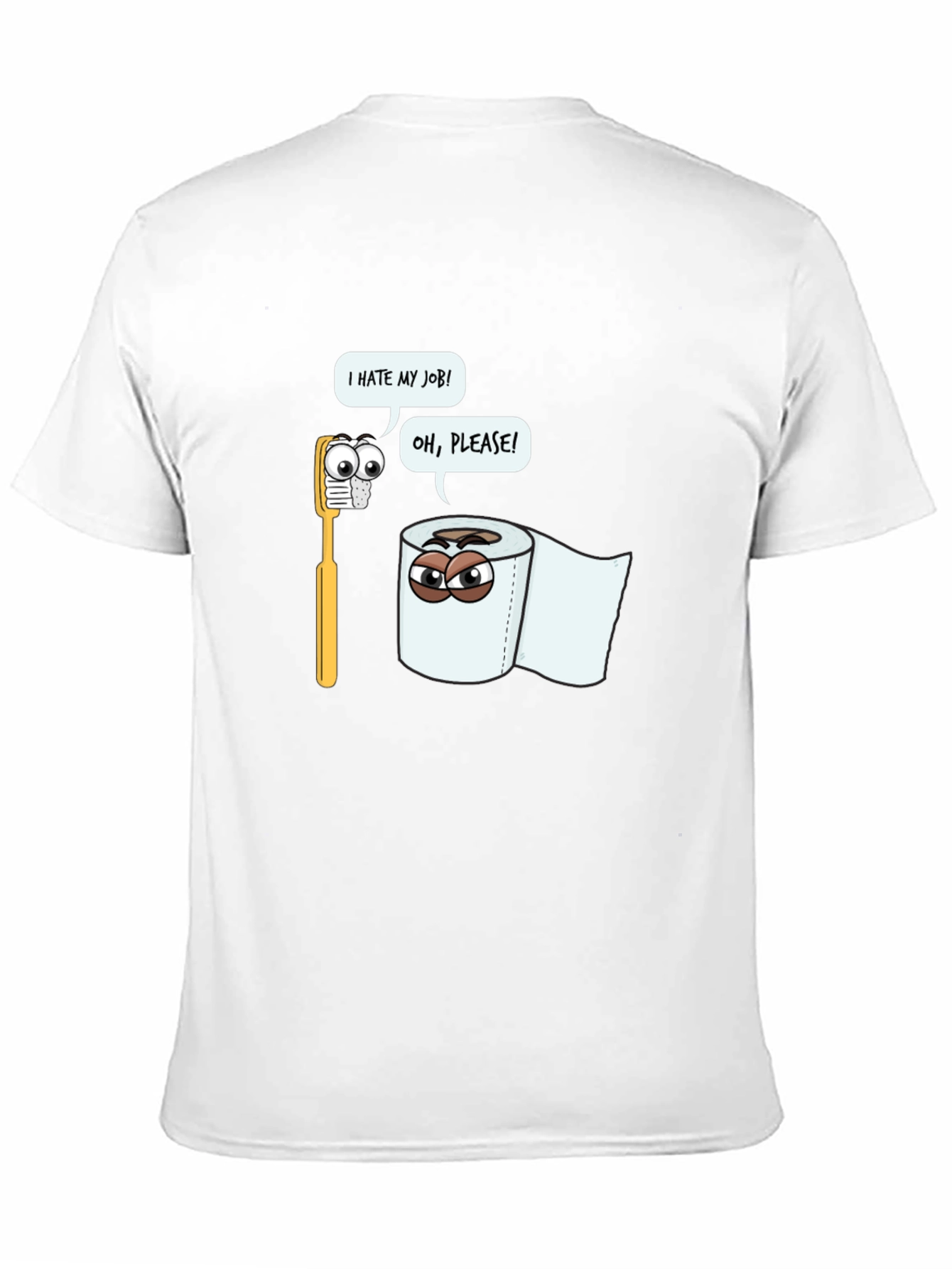 Funny Toilet Paper vs Toothbrush T-Shirt
