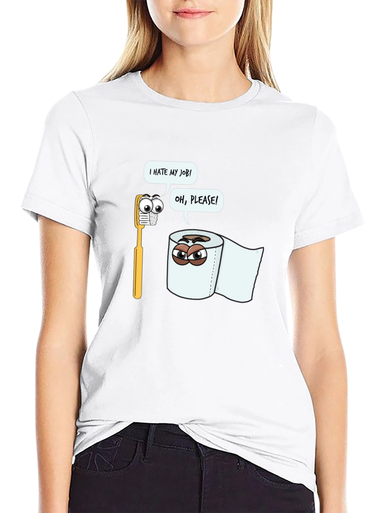 Funny Toilet Paper vs Toothbrush T-Shirt
