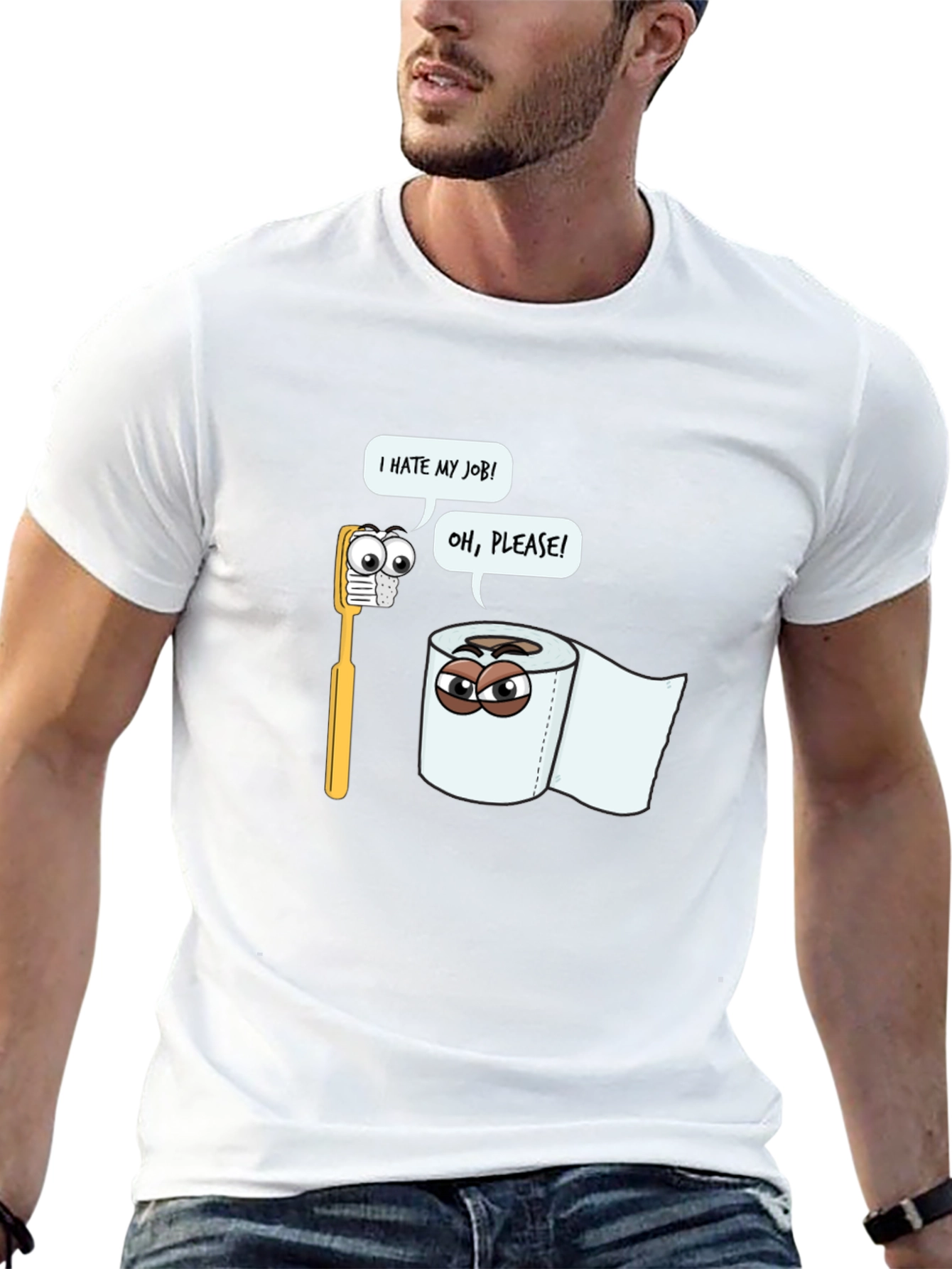 Funny Toilet Paper vs Toothbrush T-Shirt