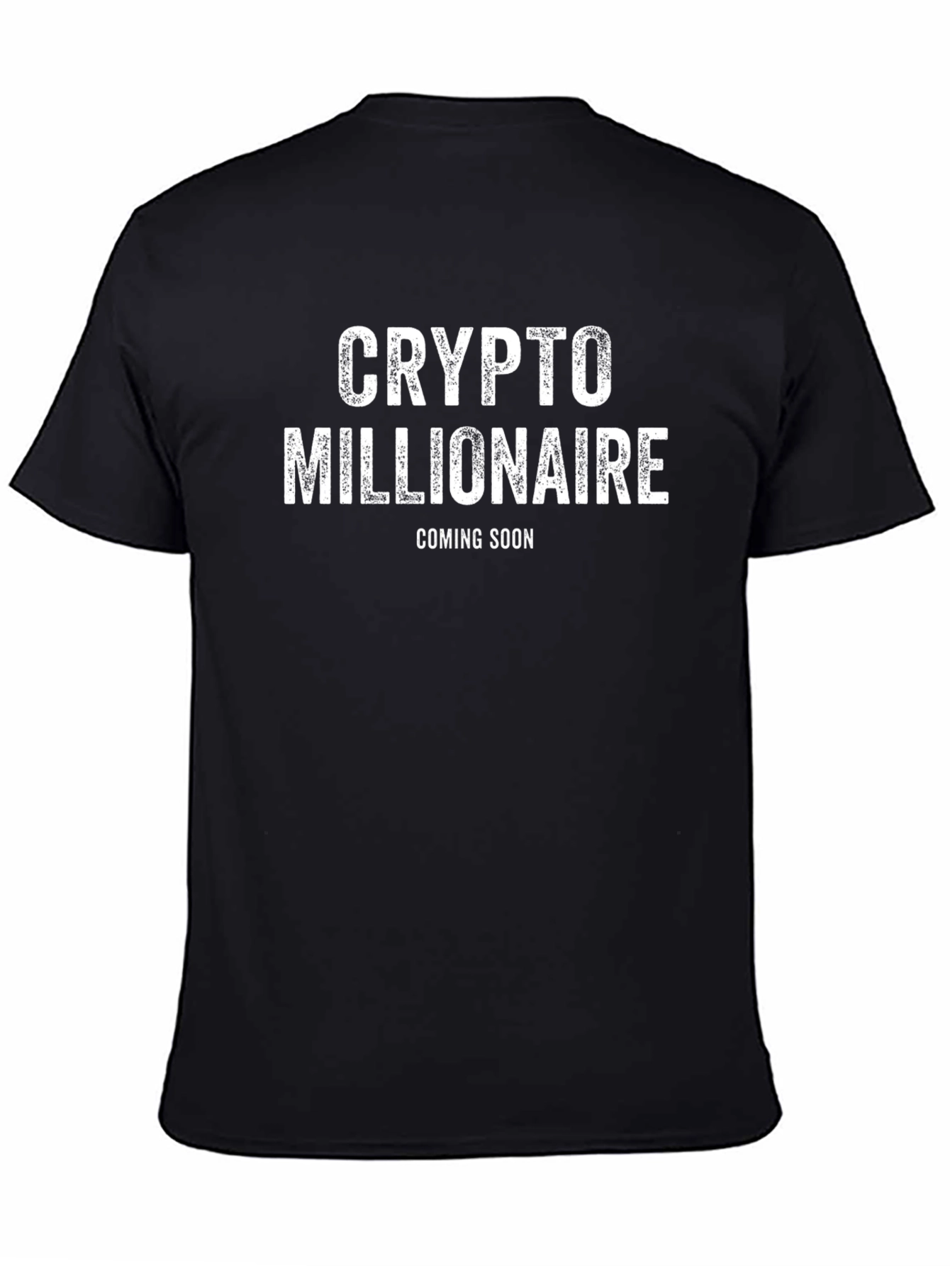 Crypto Millionaire Coming Soon Black T-Shirt