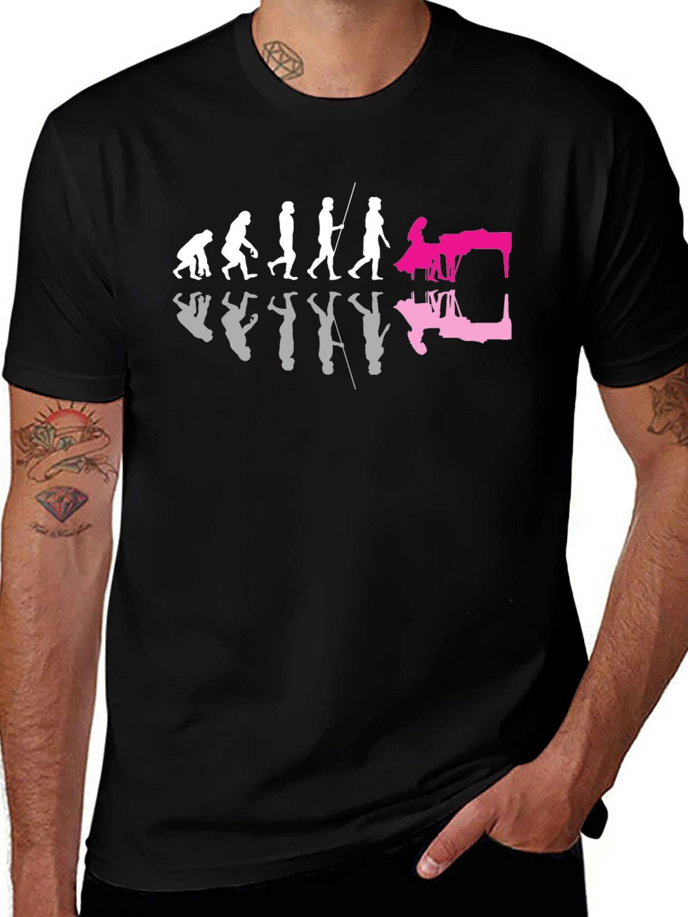 Evolution of Music T-Shirt - Black