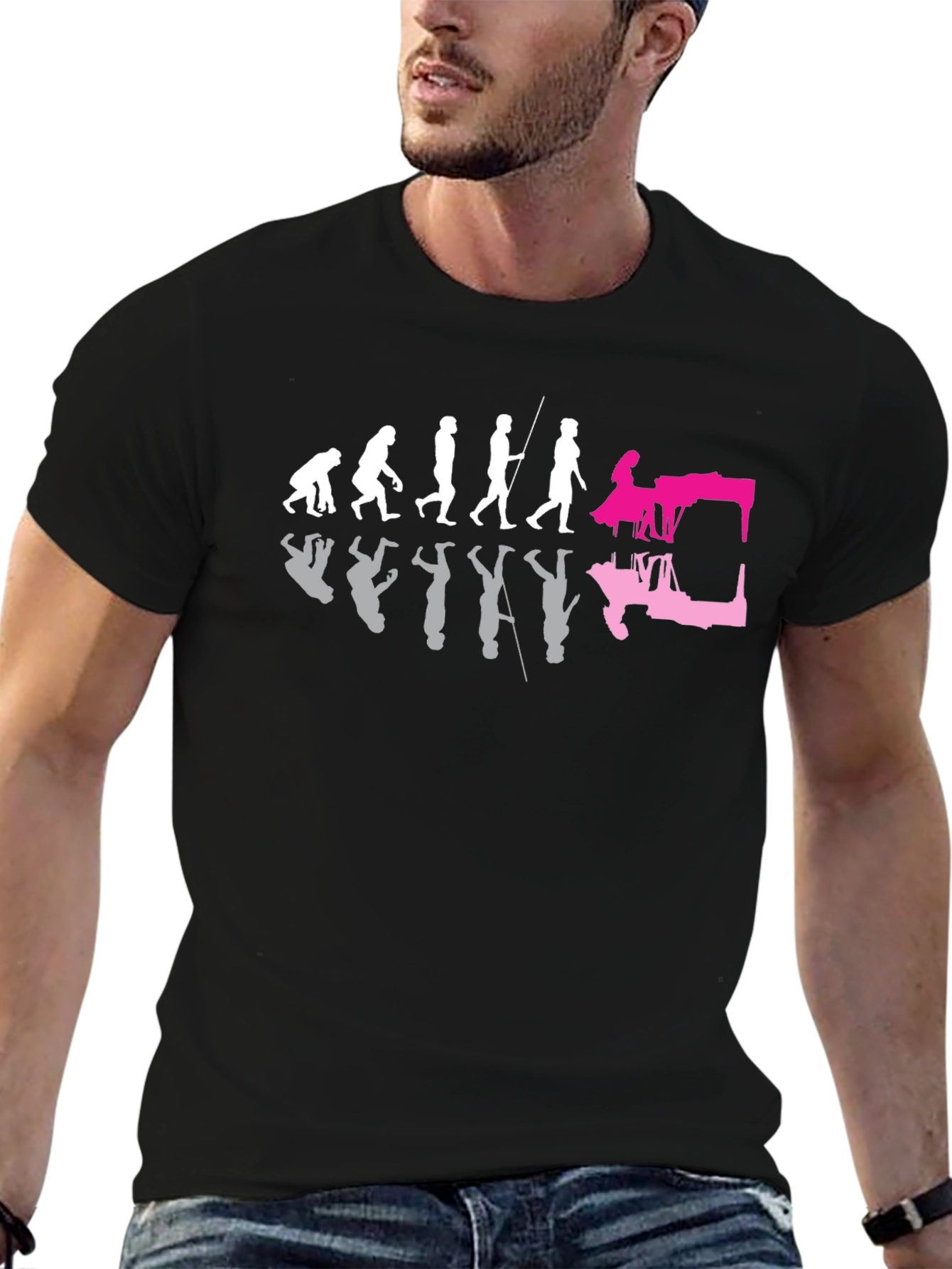 Evolution of Music T-Shirt - Black