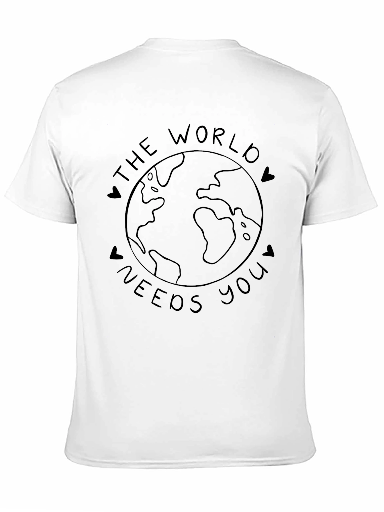 The World Needs You Graphic T-Shirt - Black