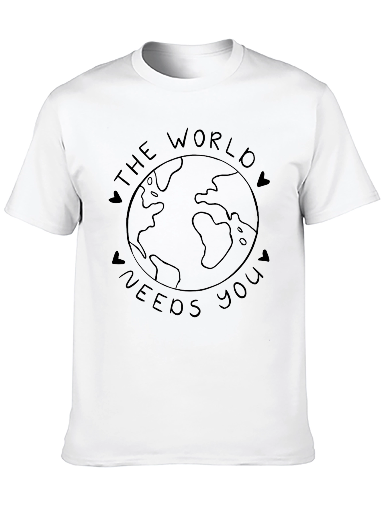 The World Needs You Graphic T-Shirt - Black