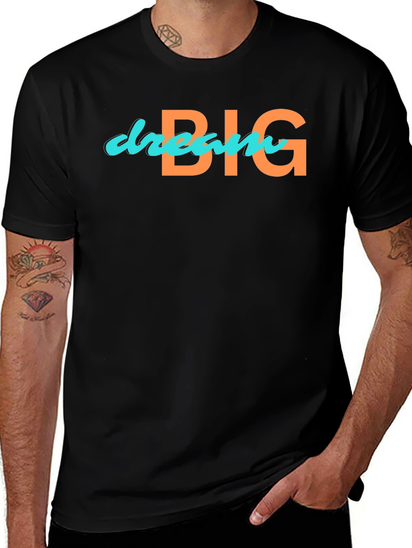 Dream Big Graphic Tee - Mens Black T-Shirt