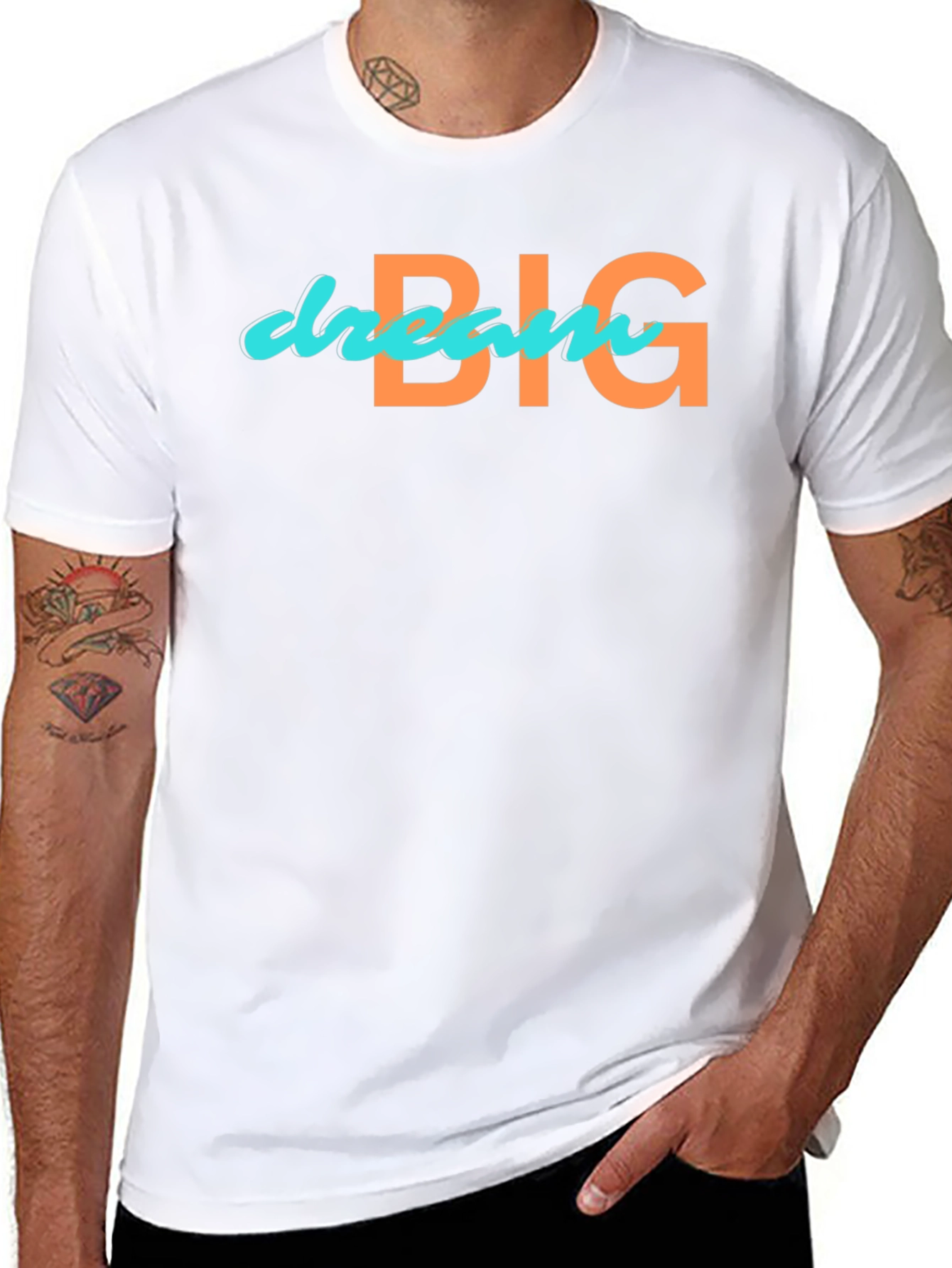 Dream Big Graphic Tee - Mens Black T-Shirt