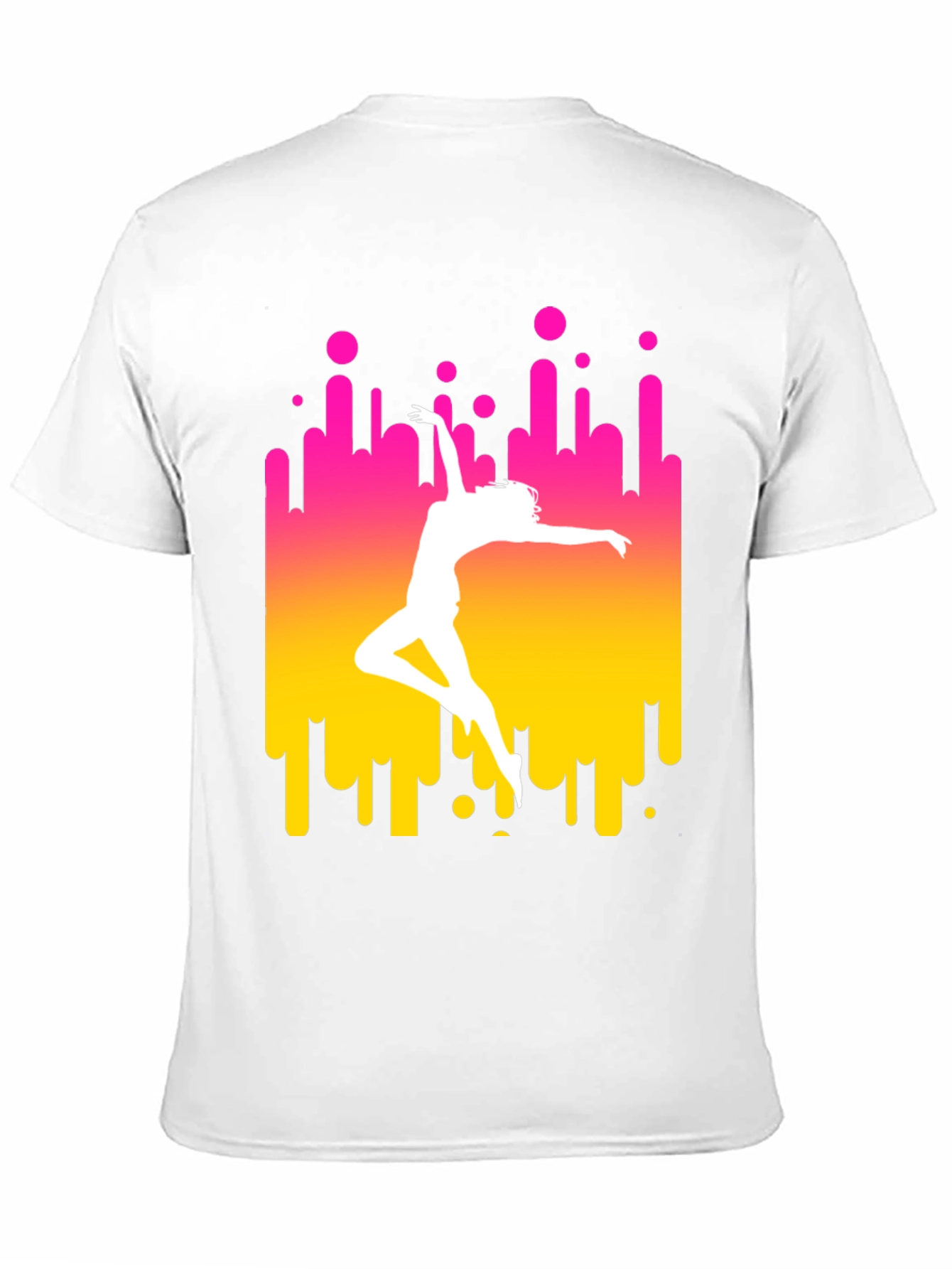 Dance Silhouette Graphic Tee - Black Cotton Blend
